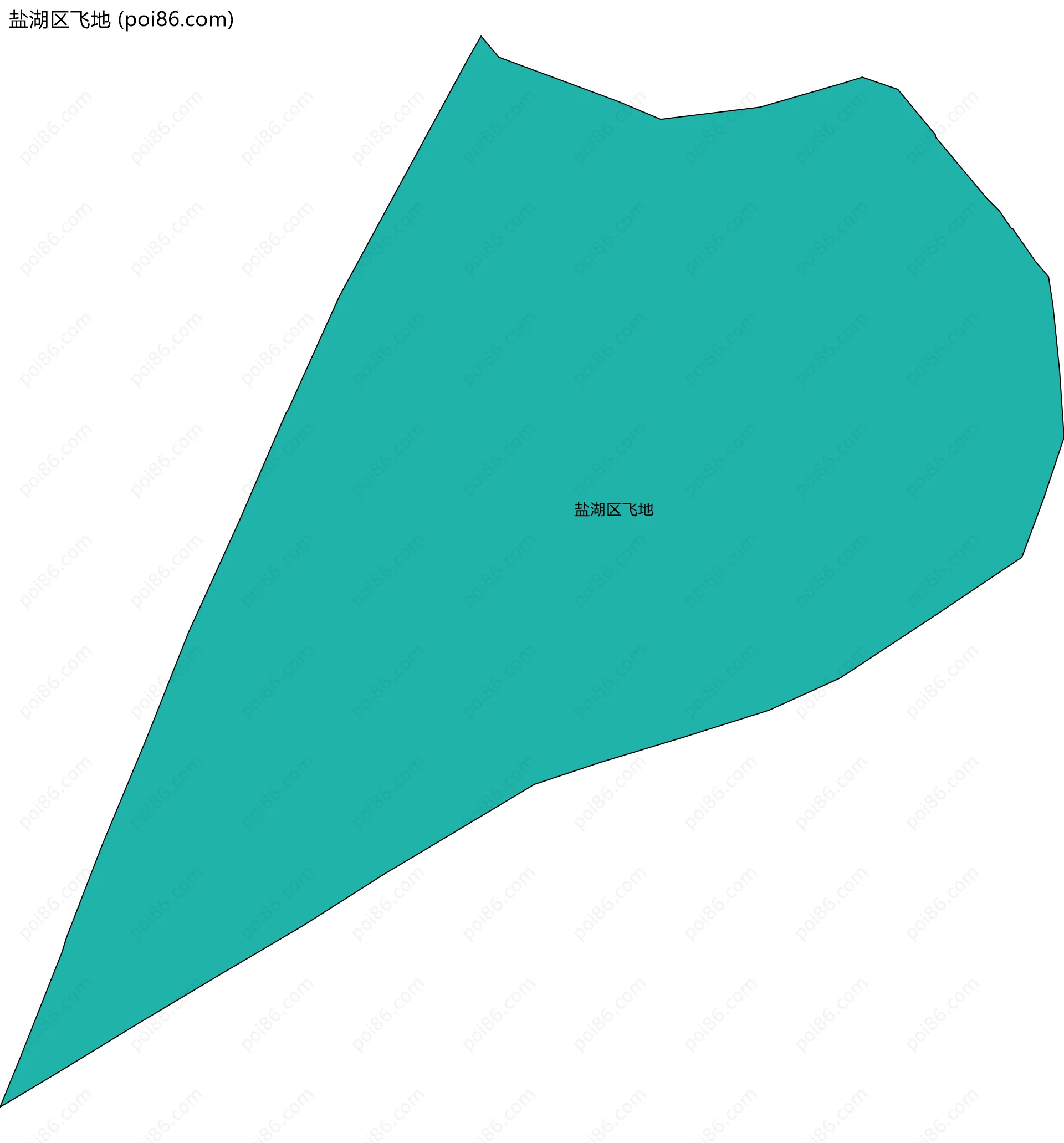 盐湖区飞地边界地图