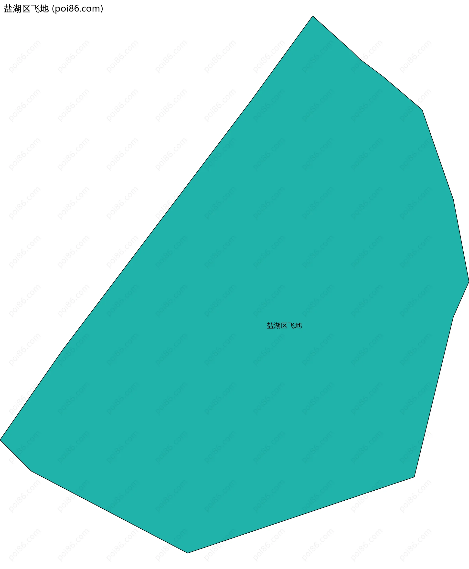 盐湖区飞地边界地图