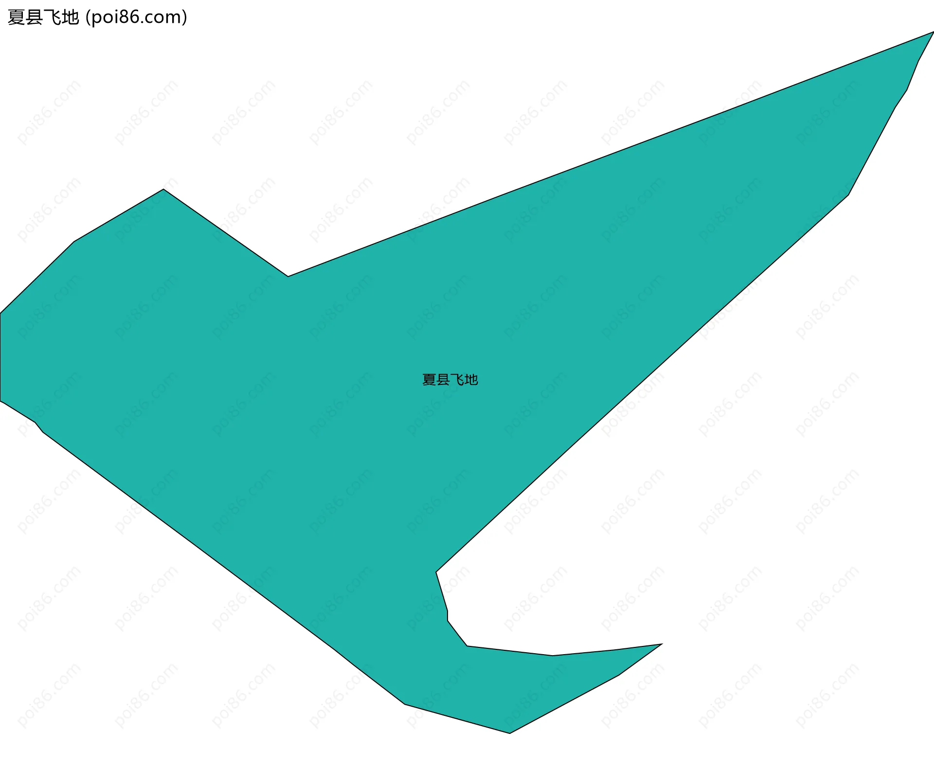 夏县飞地边界地图