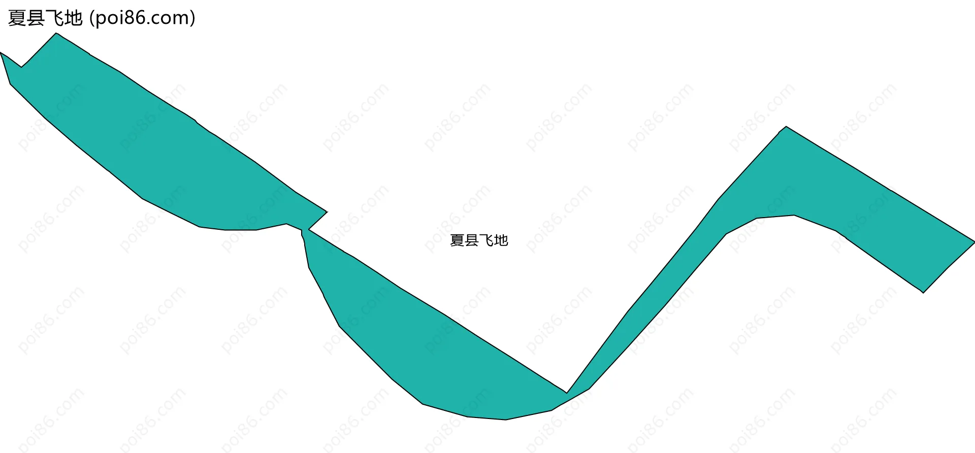 夏县飞地边界地图