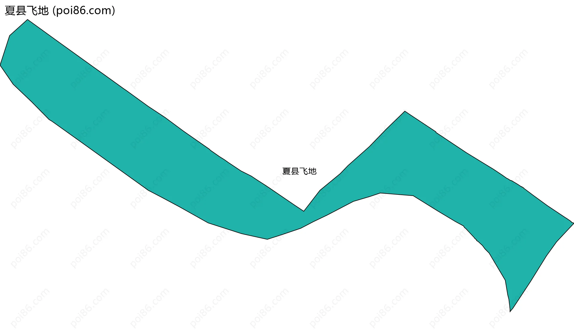 夏县飞地边界地图