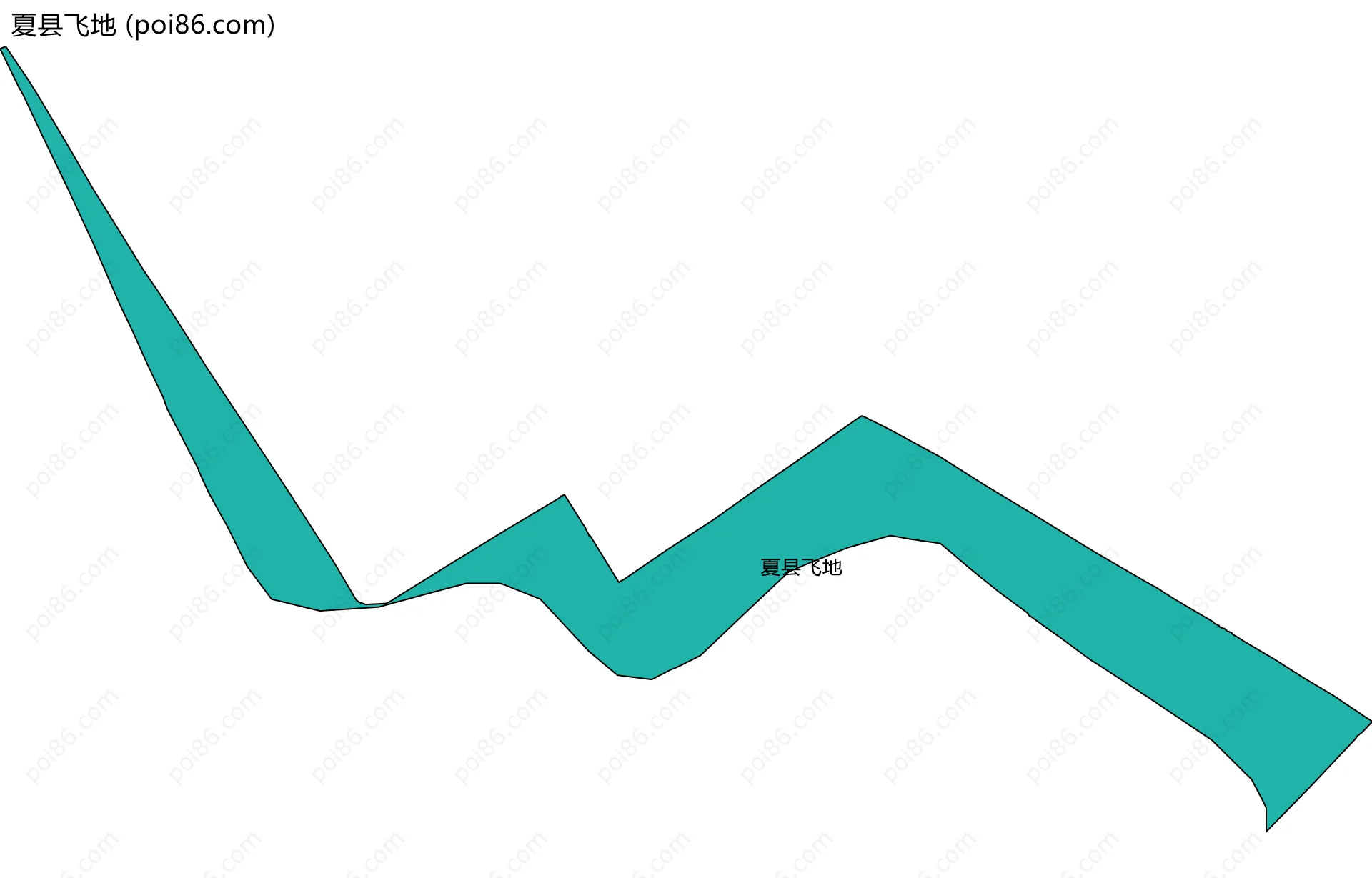夏县飞地边界地图