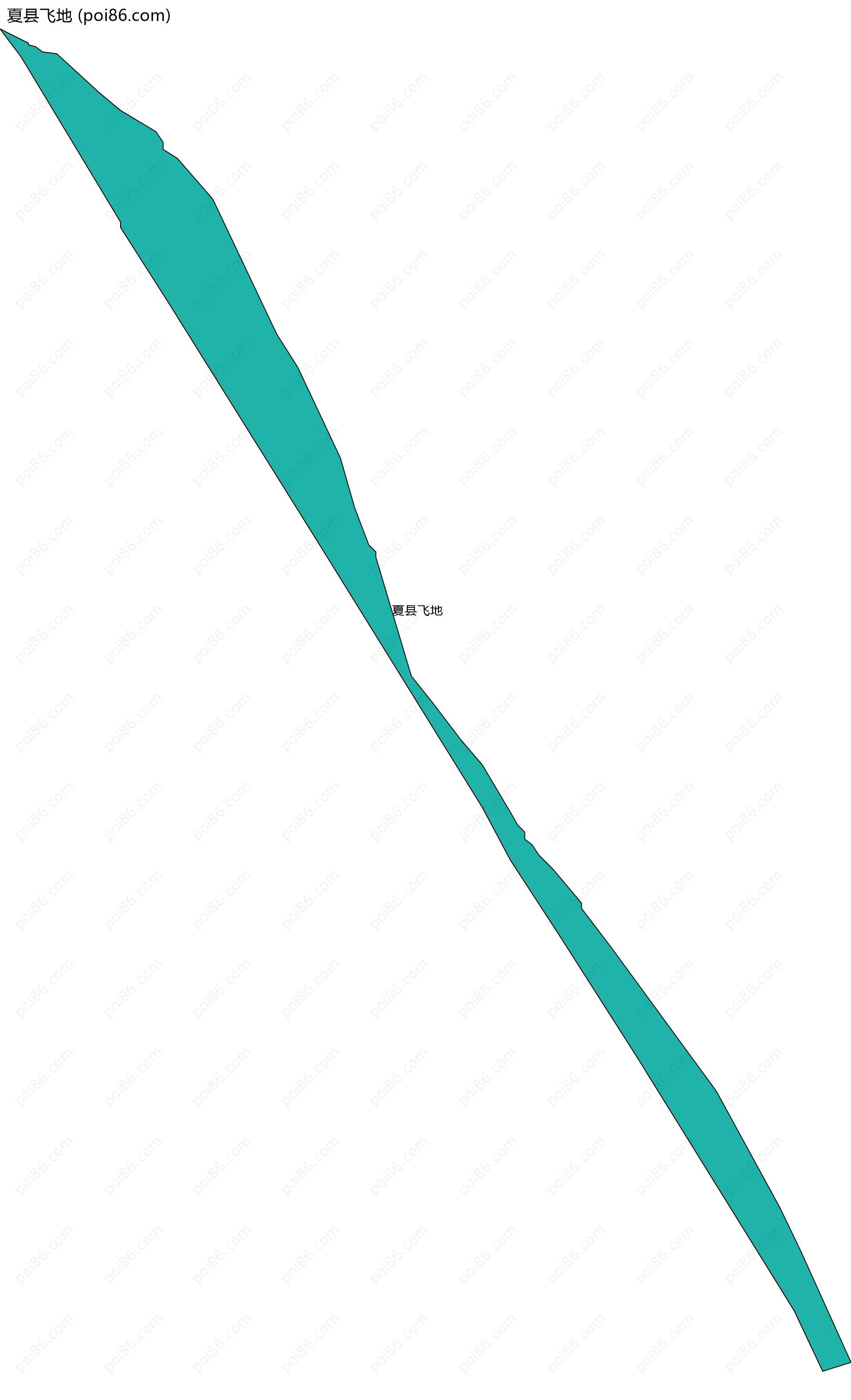 夏县飞地边界地图