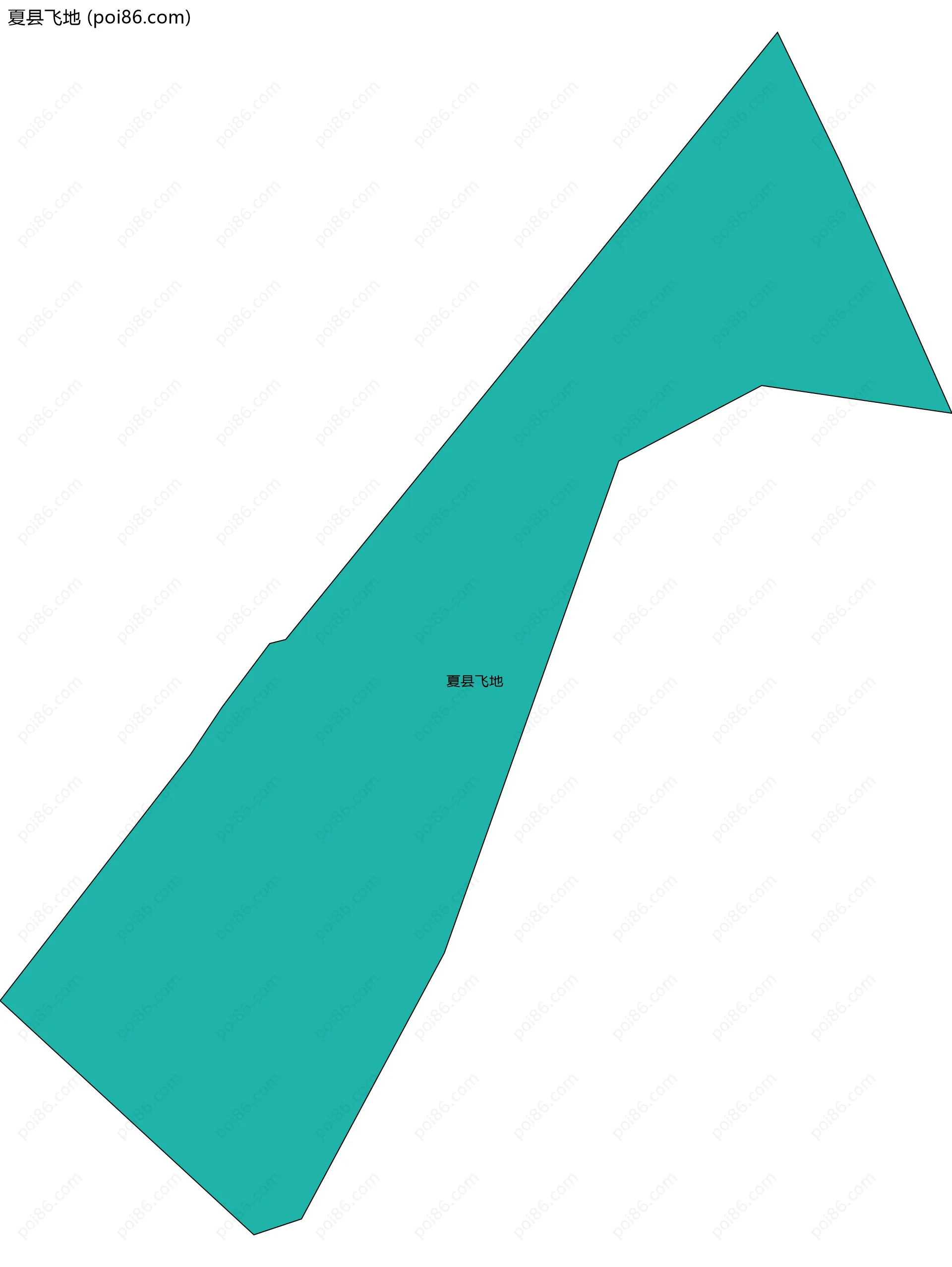 夏县飞地边界地图