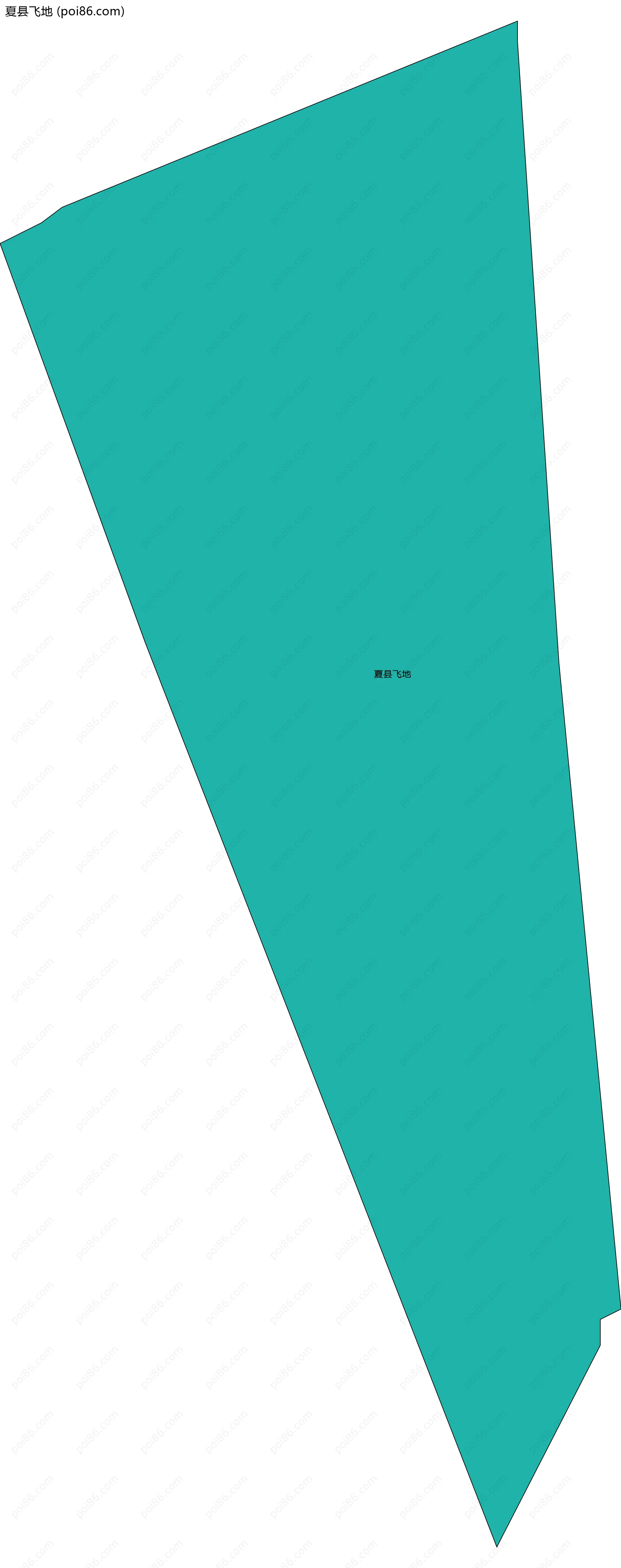 夏县飞地边界地图