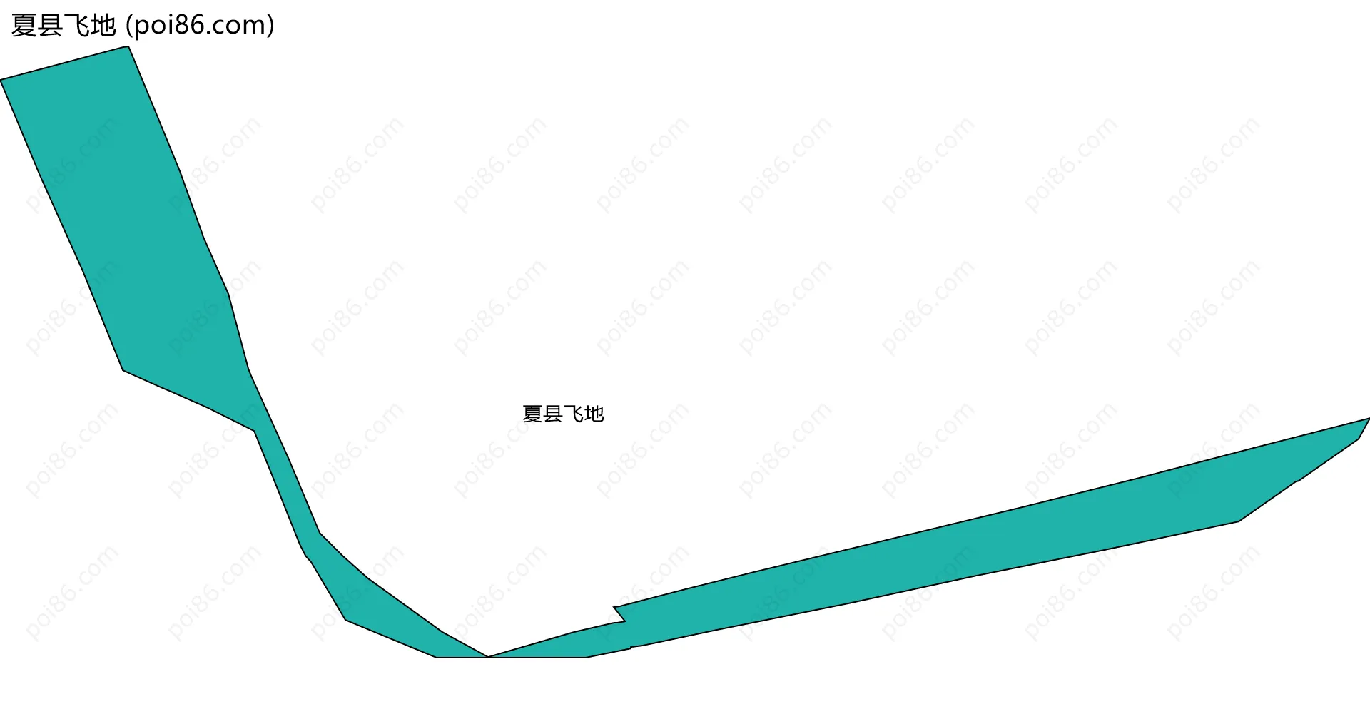 夏县飞地边界地图