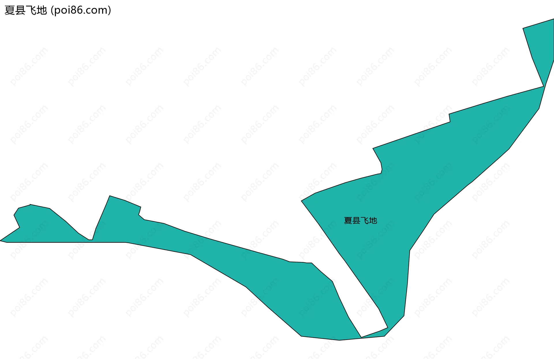 夏县飞地边界地图