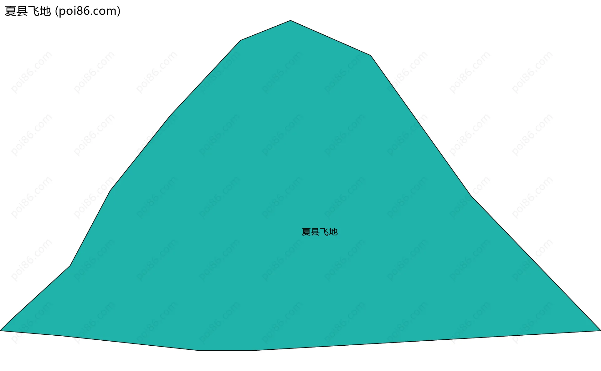 夏县飞地边界地图