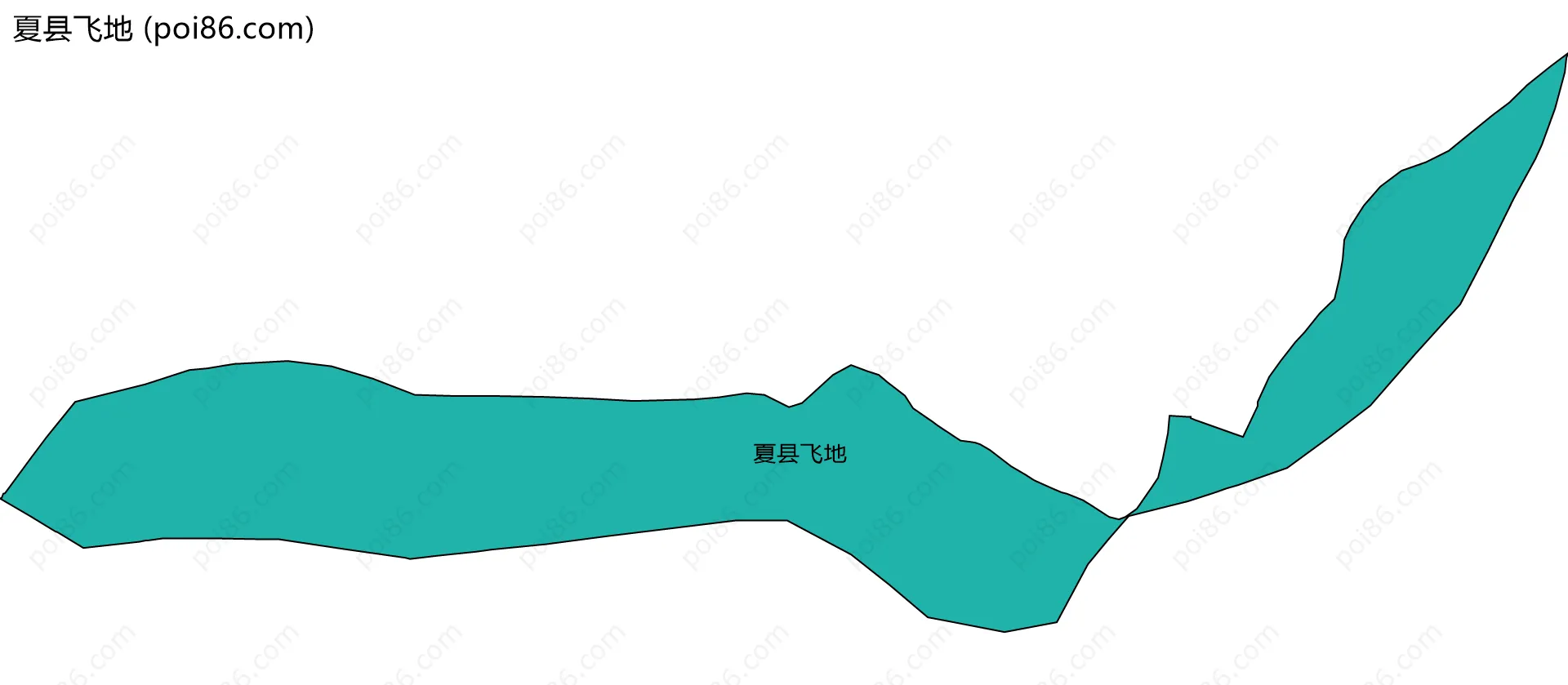 夏县飞地边界地图