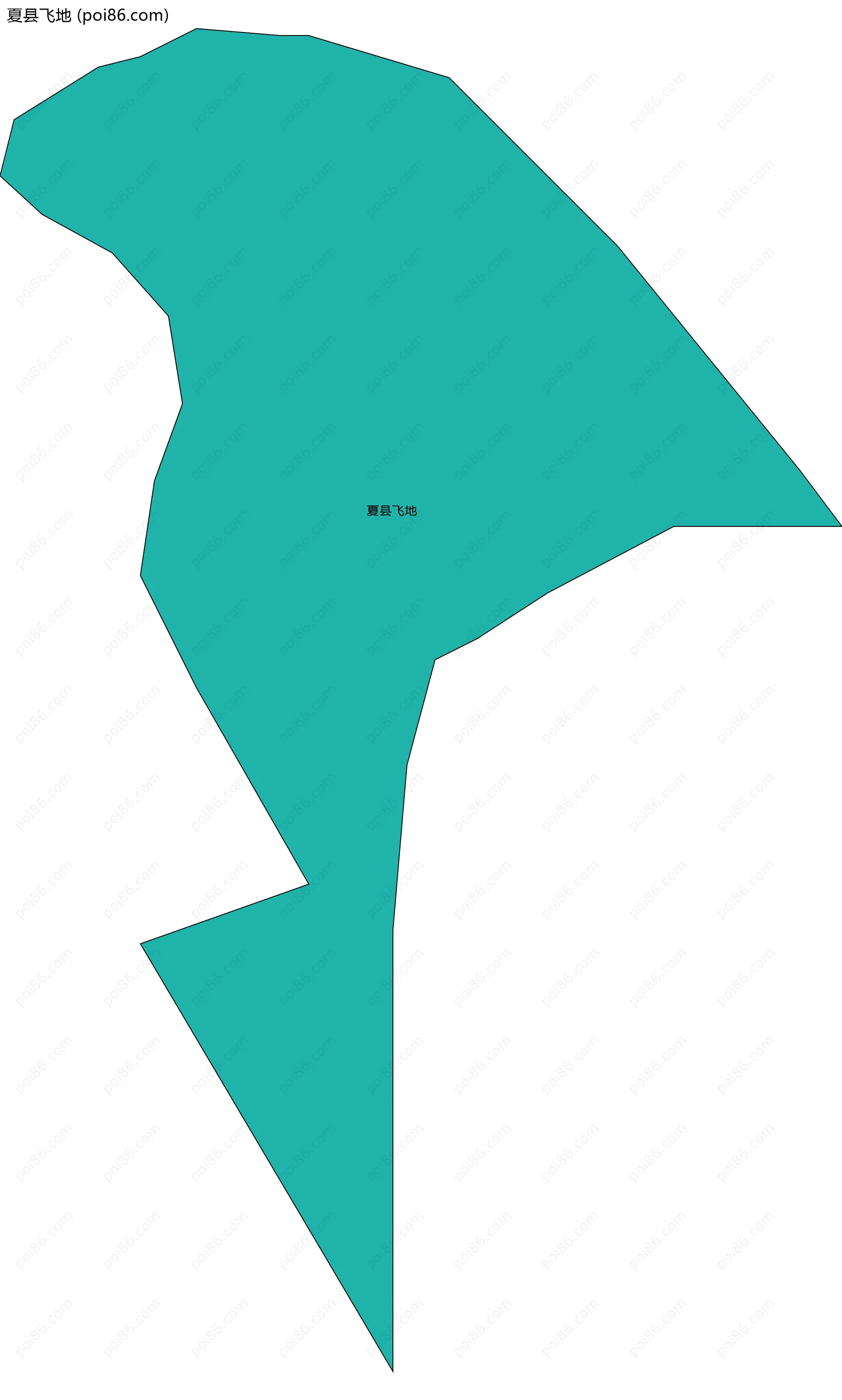 夏县飞地边界地图