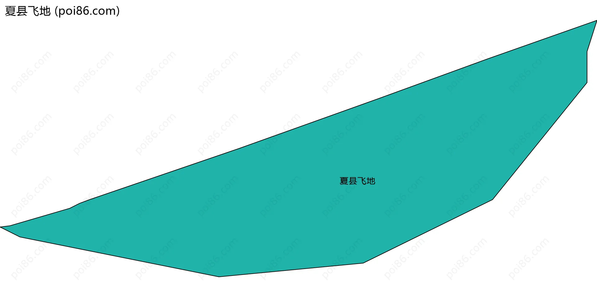 夏县飞地边界地图