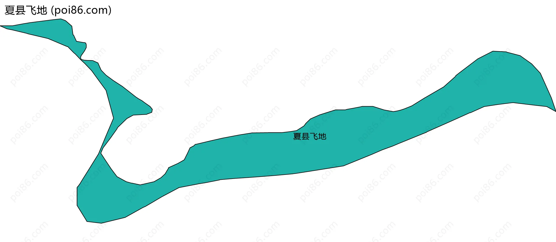 夏县飞地边界地图