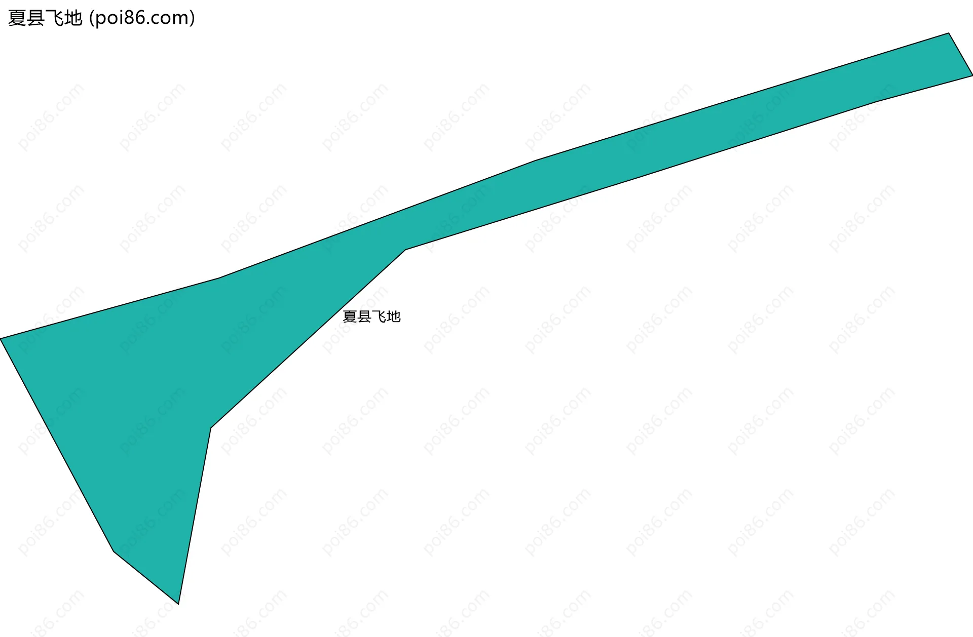 夏县飞地边界地图