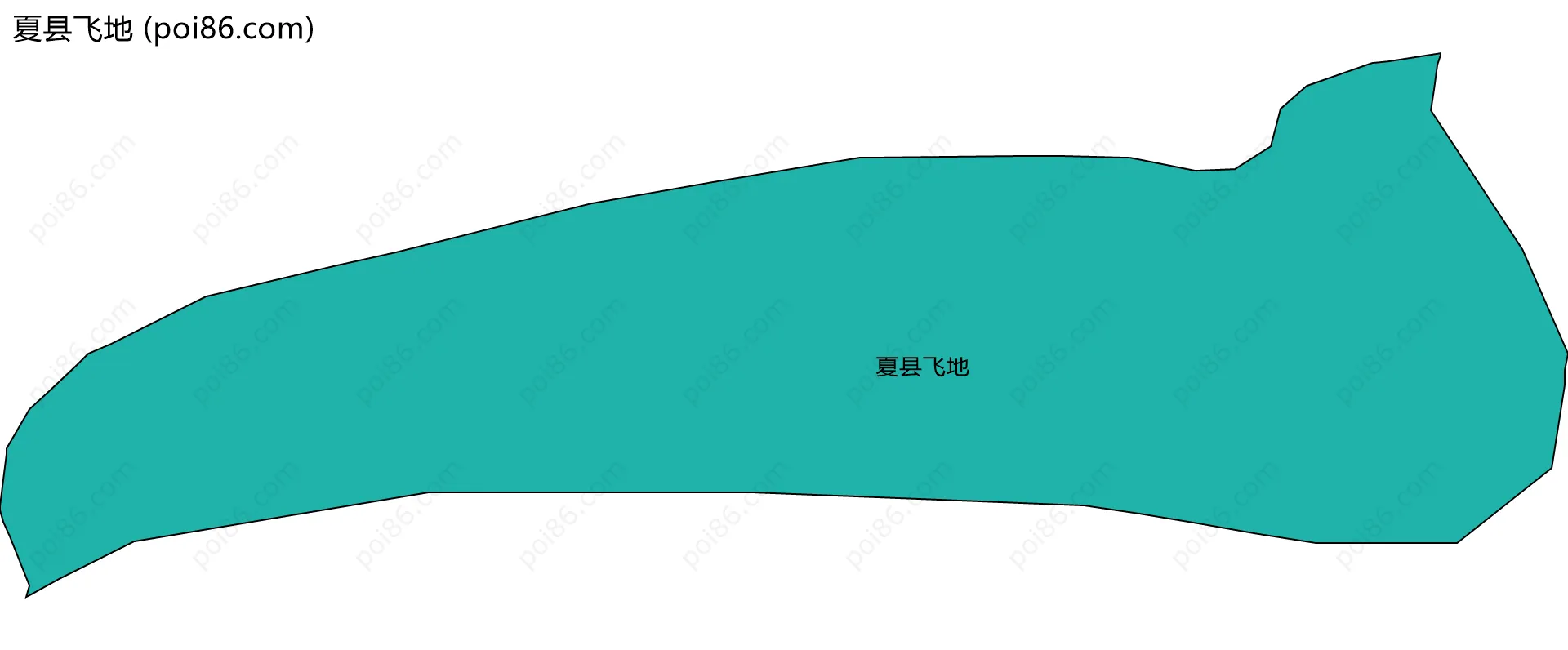 夏县飞地边界地图