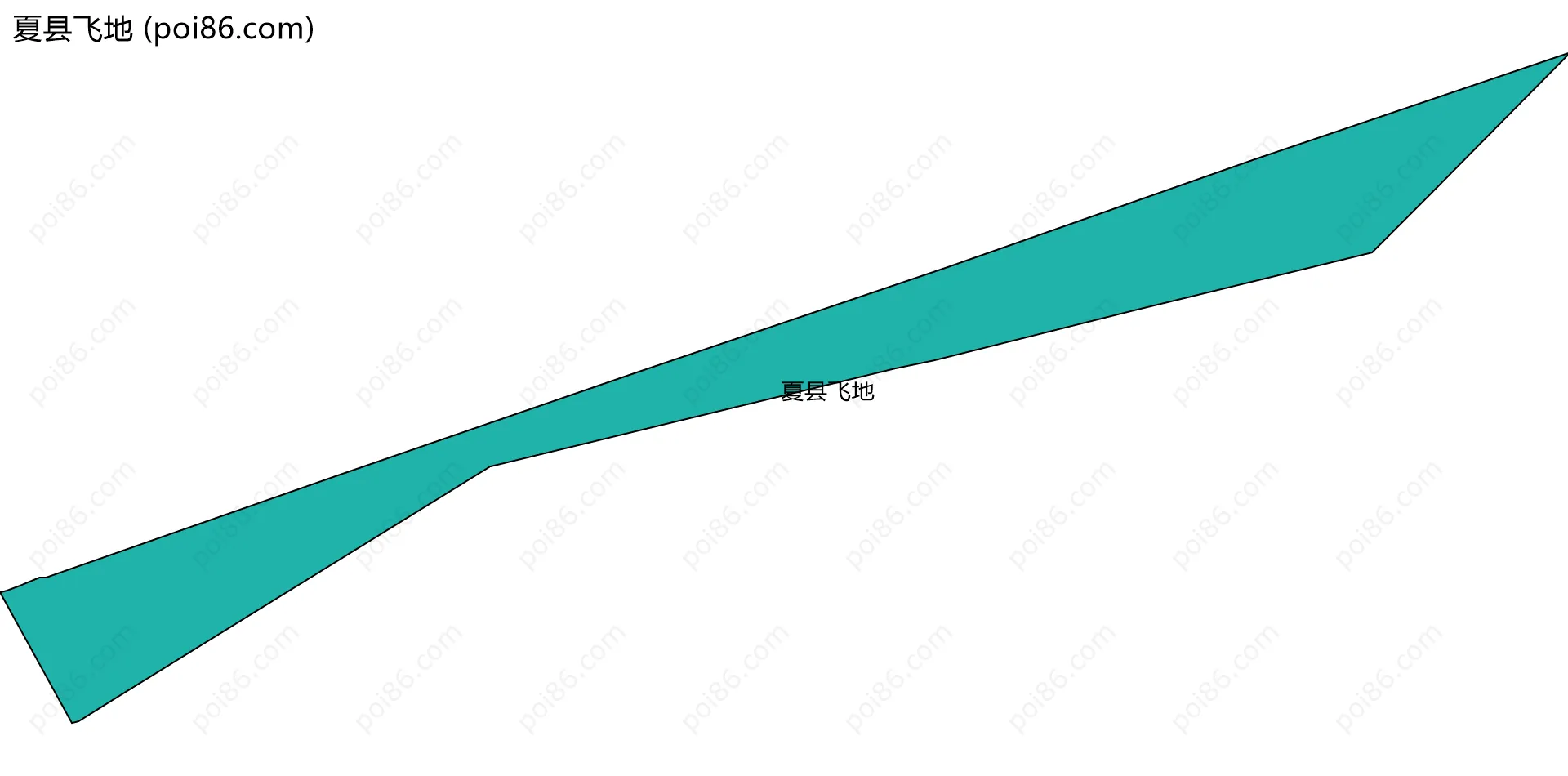 夏县飞地边界地图