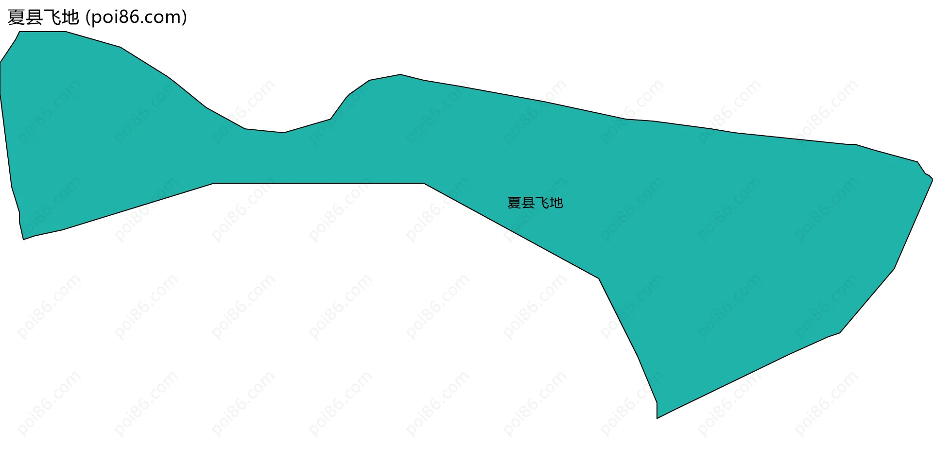 夏县飞地边界地图