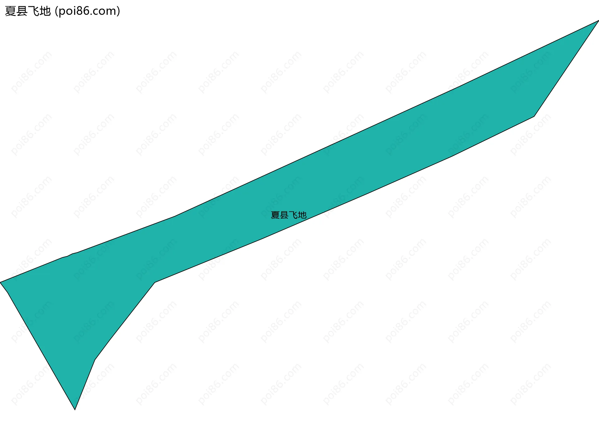 夏县飞地边界地图