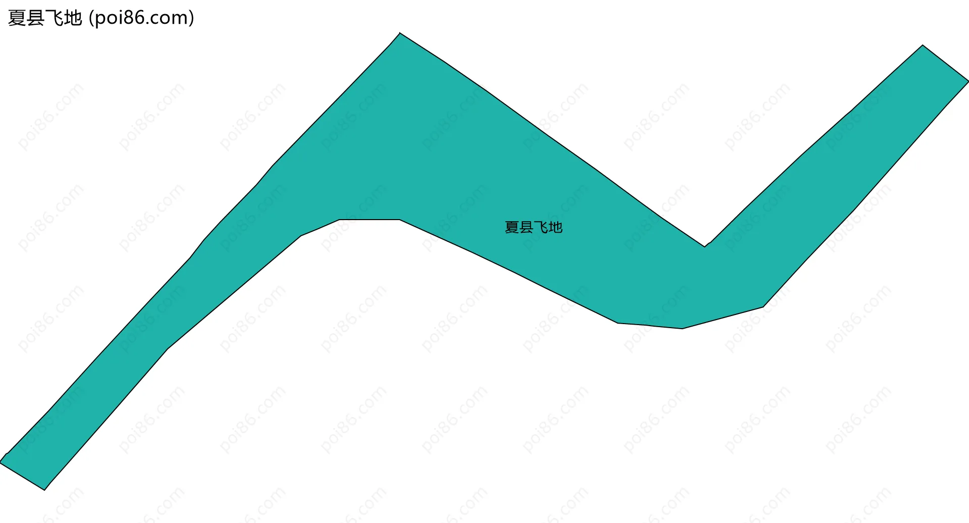 夏县飞地边界地图