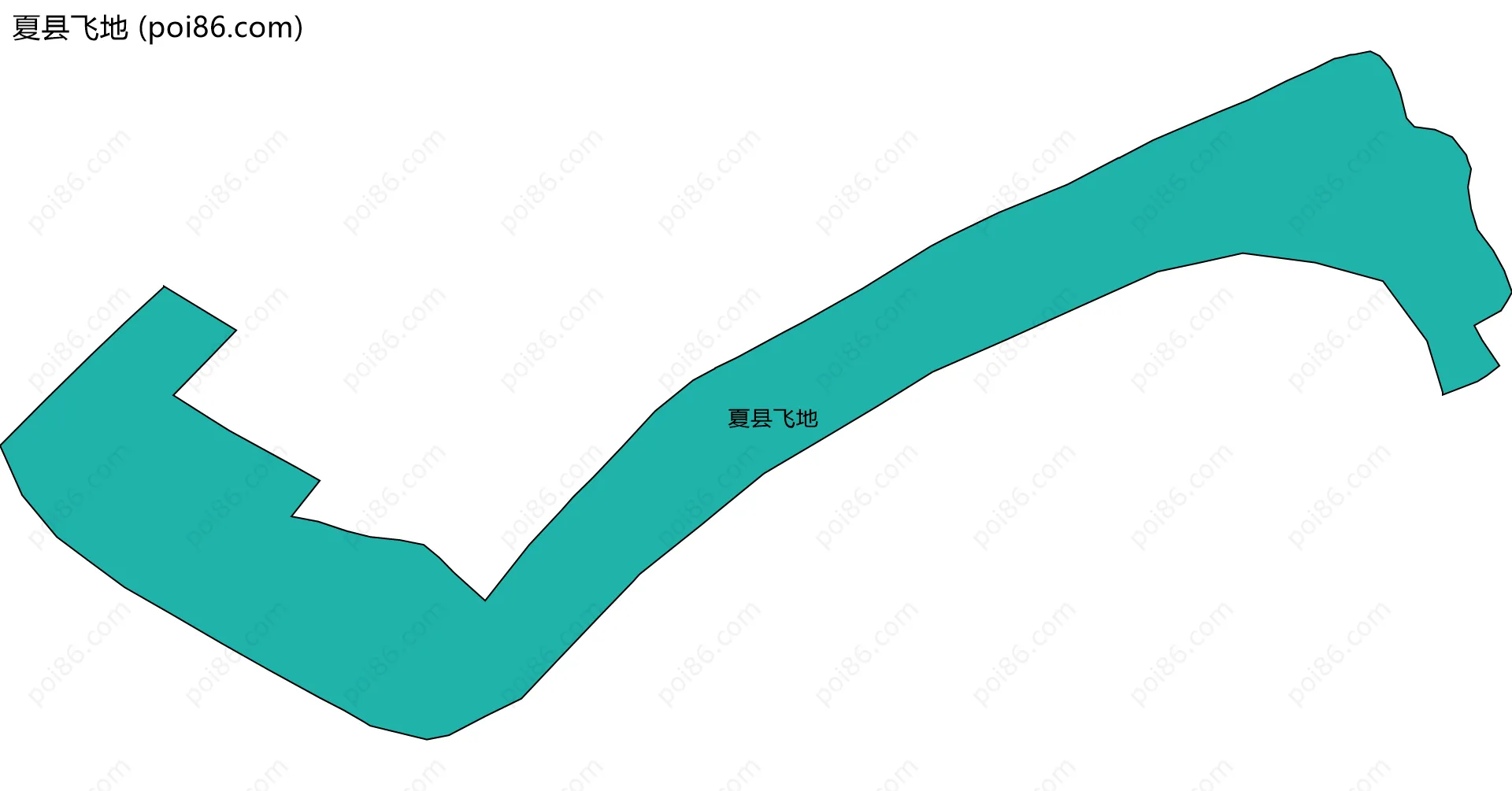 夏县飞地边界地图