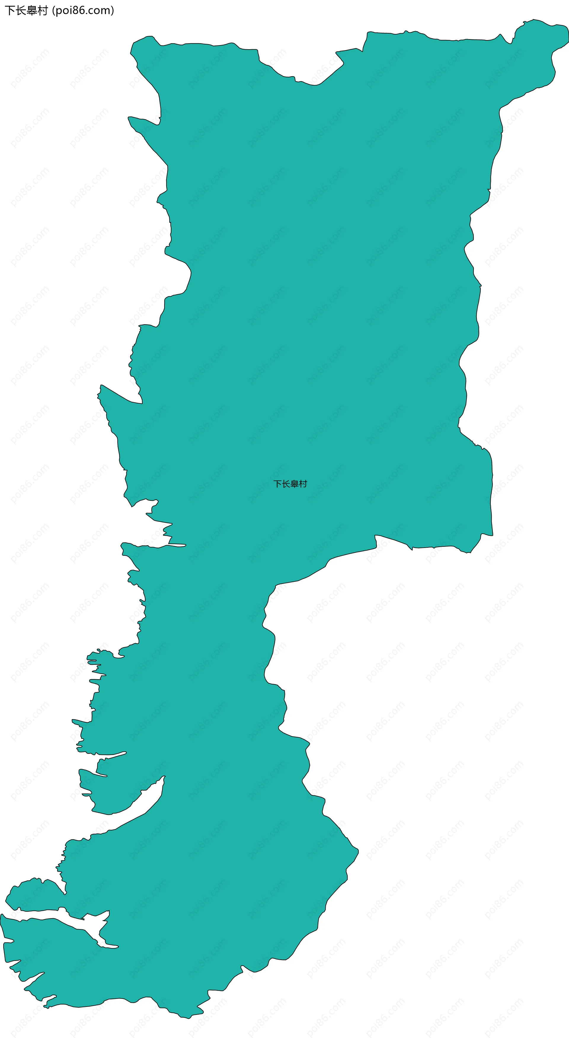 下长皋村边界地图