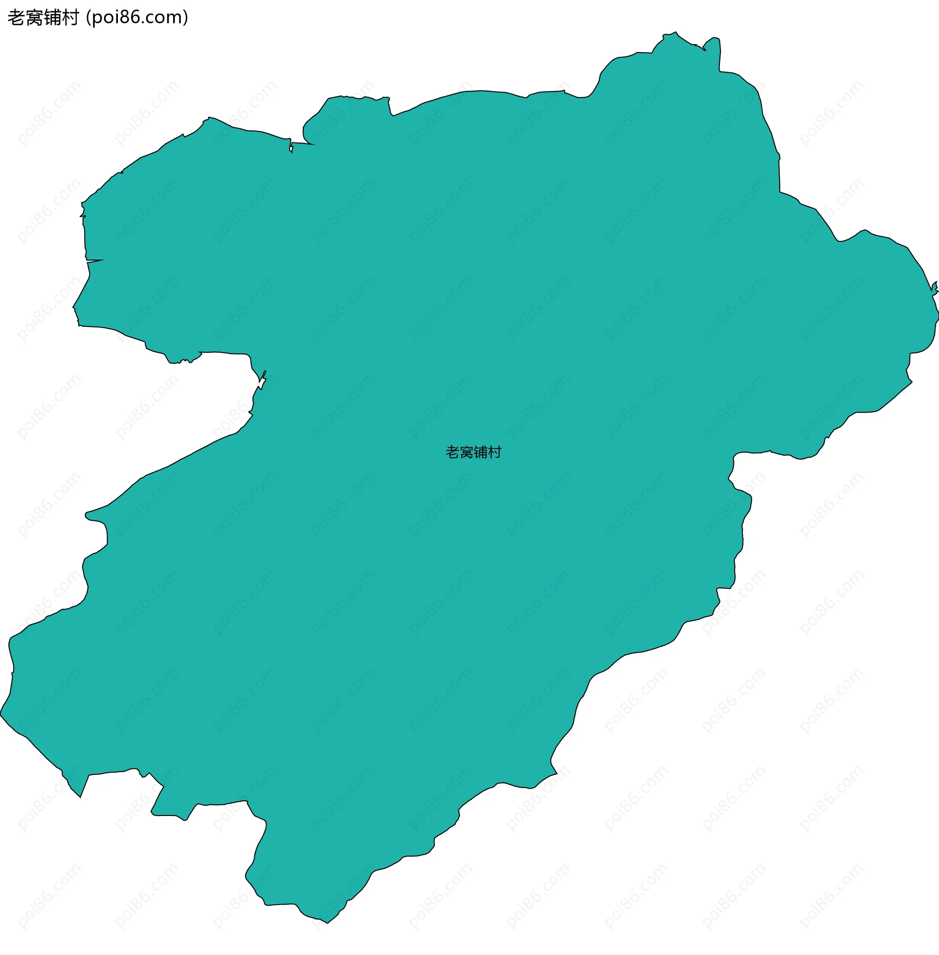 老窝铺村边界地图