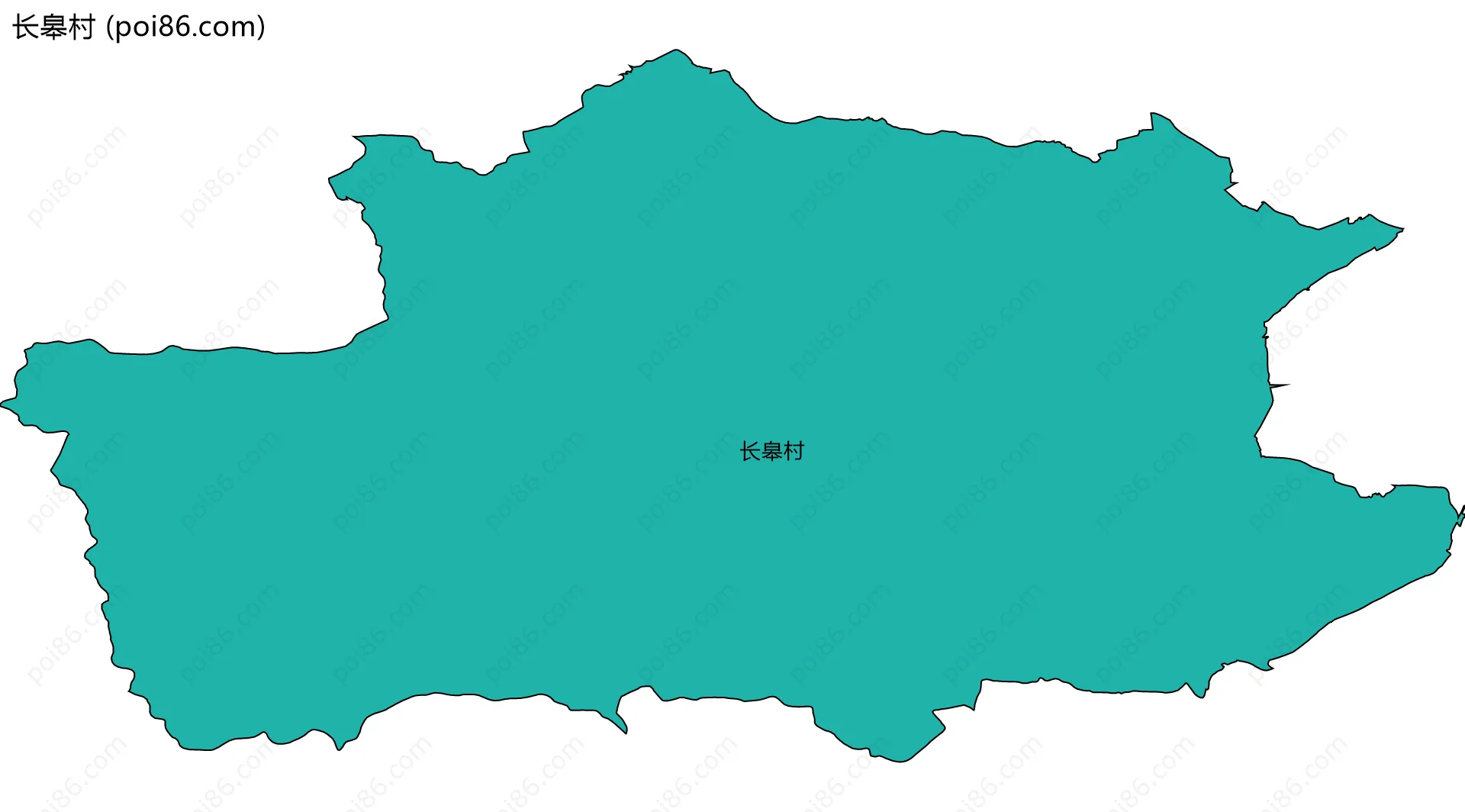 长皋村边界地图