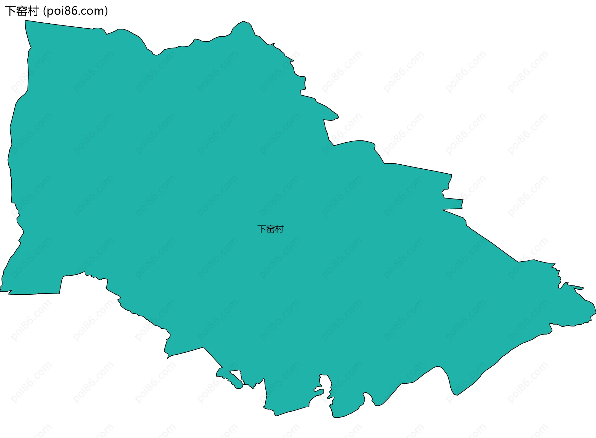 下窑村边界地图