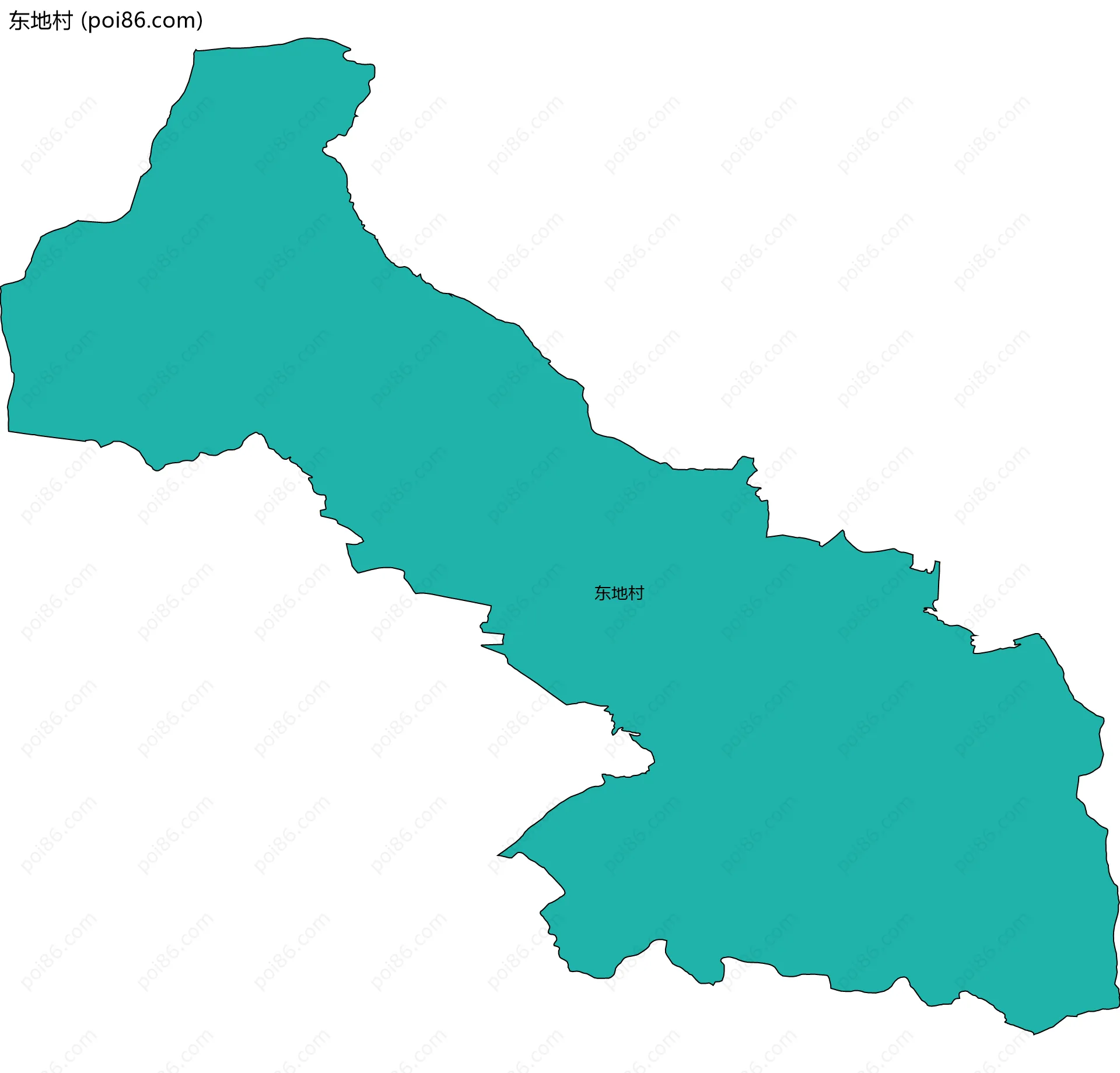 东地村边界地图