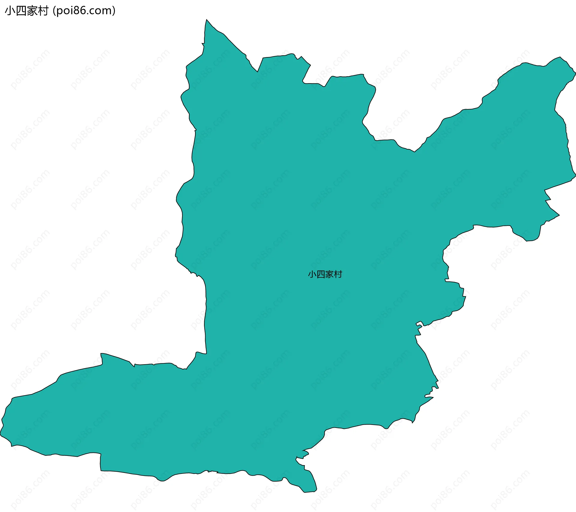 小四家村边界地图