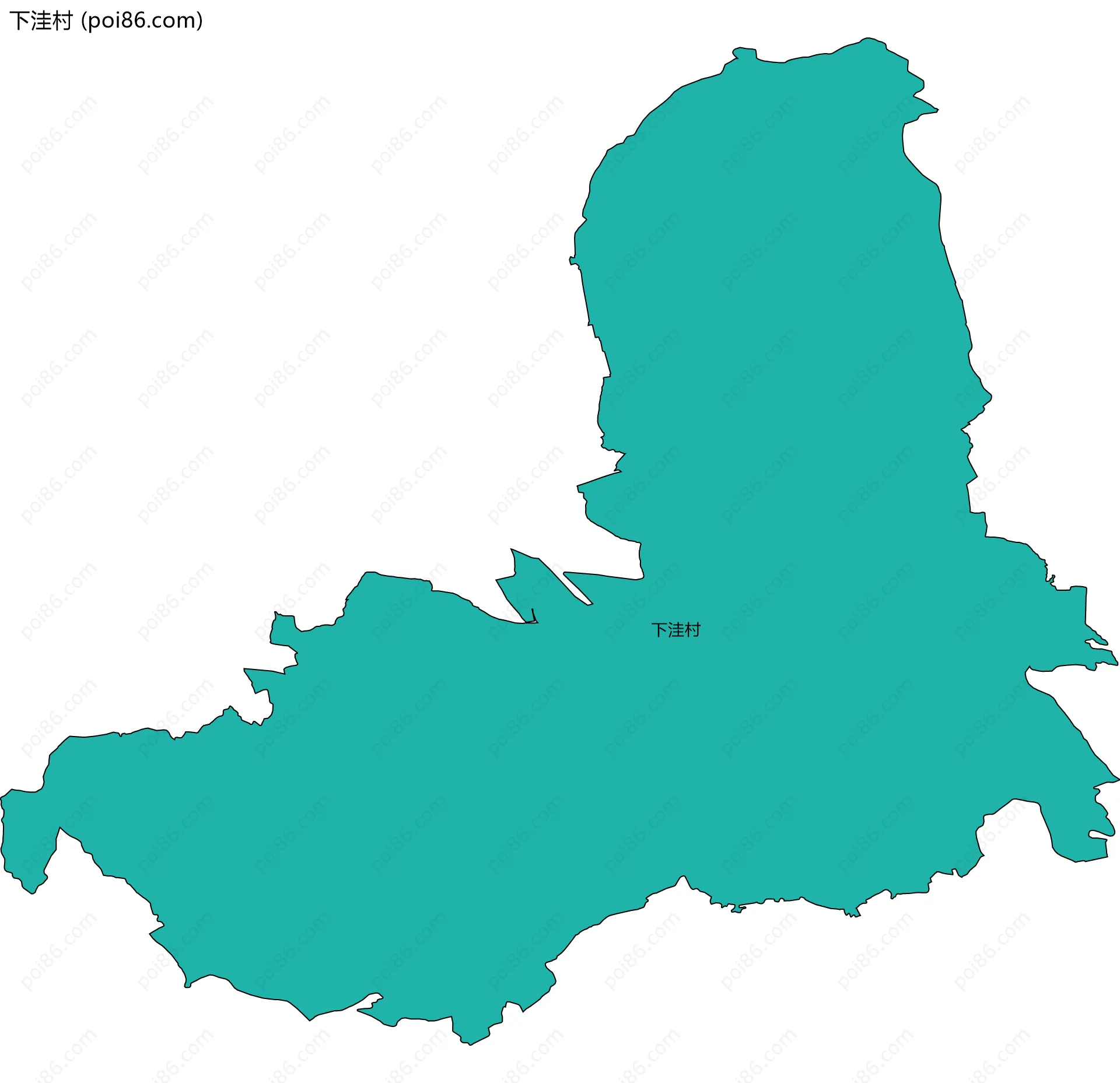 下洼村边界地图