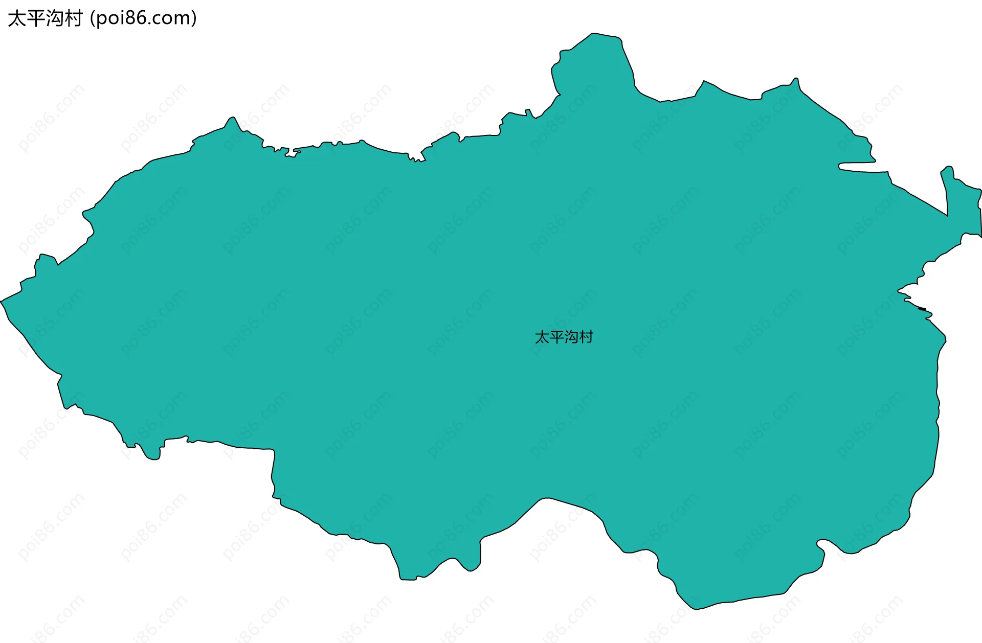 太平沟村边界地图