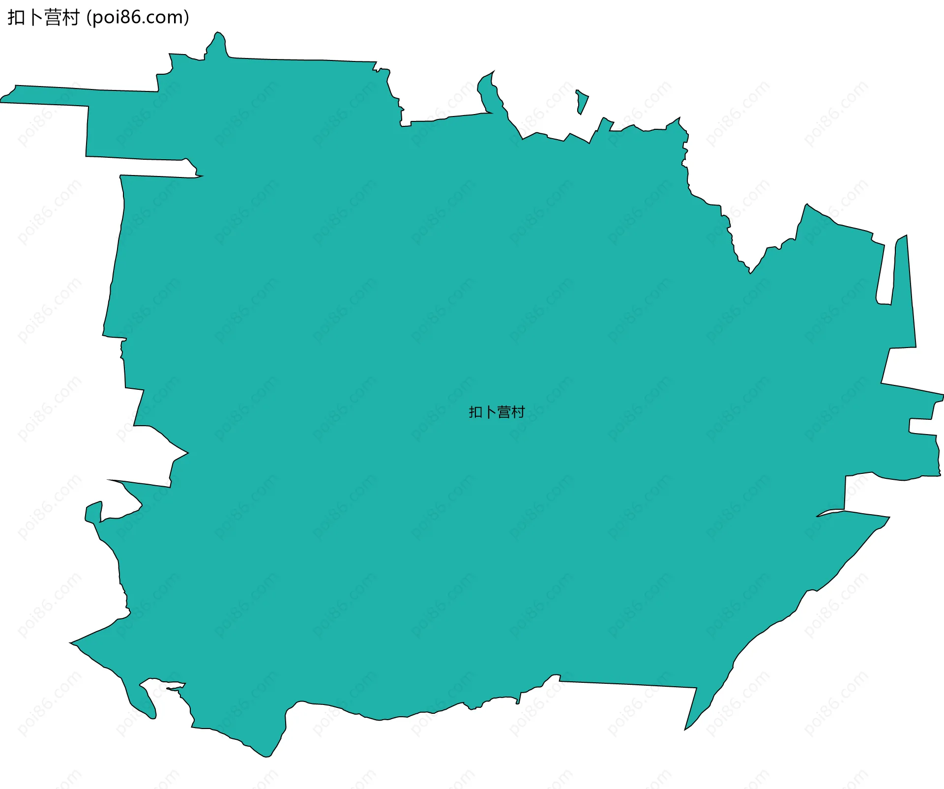 扣卜营村边界地图