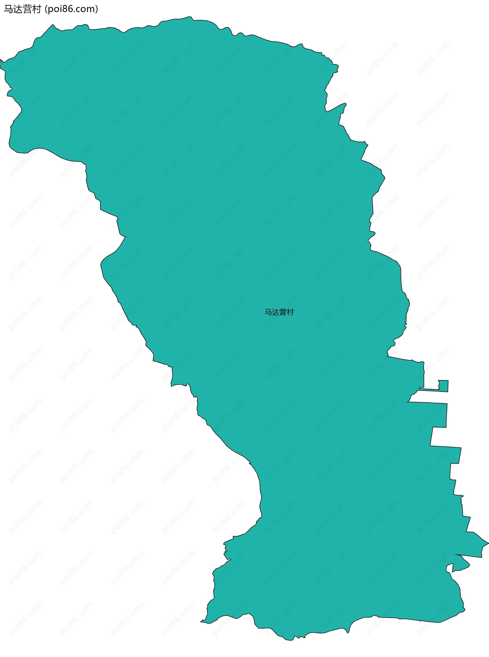 马达营村边界地图