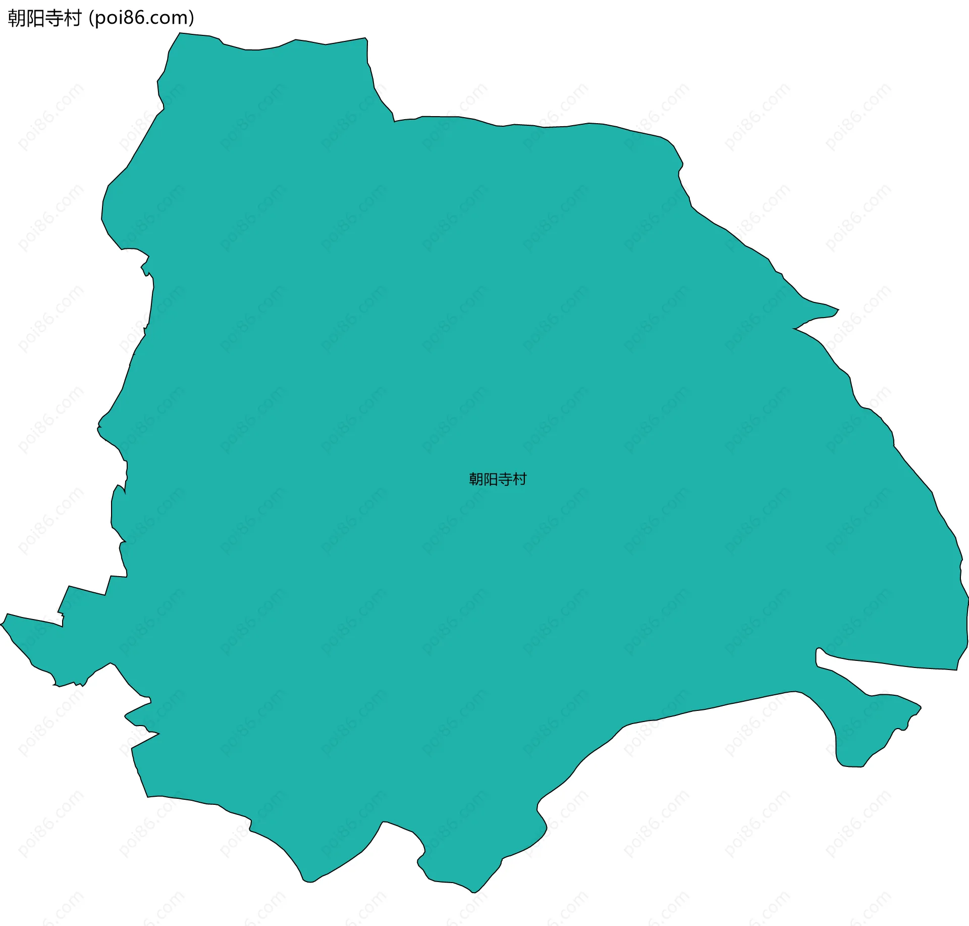 朝阳寺村边界地图