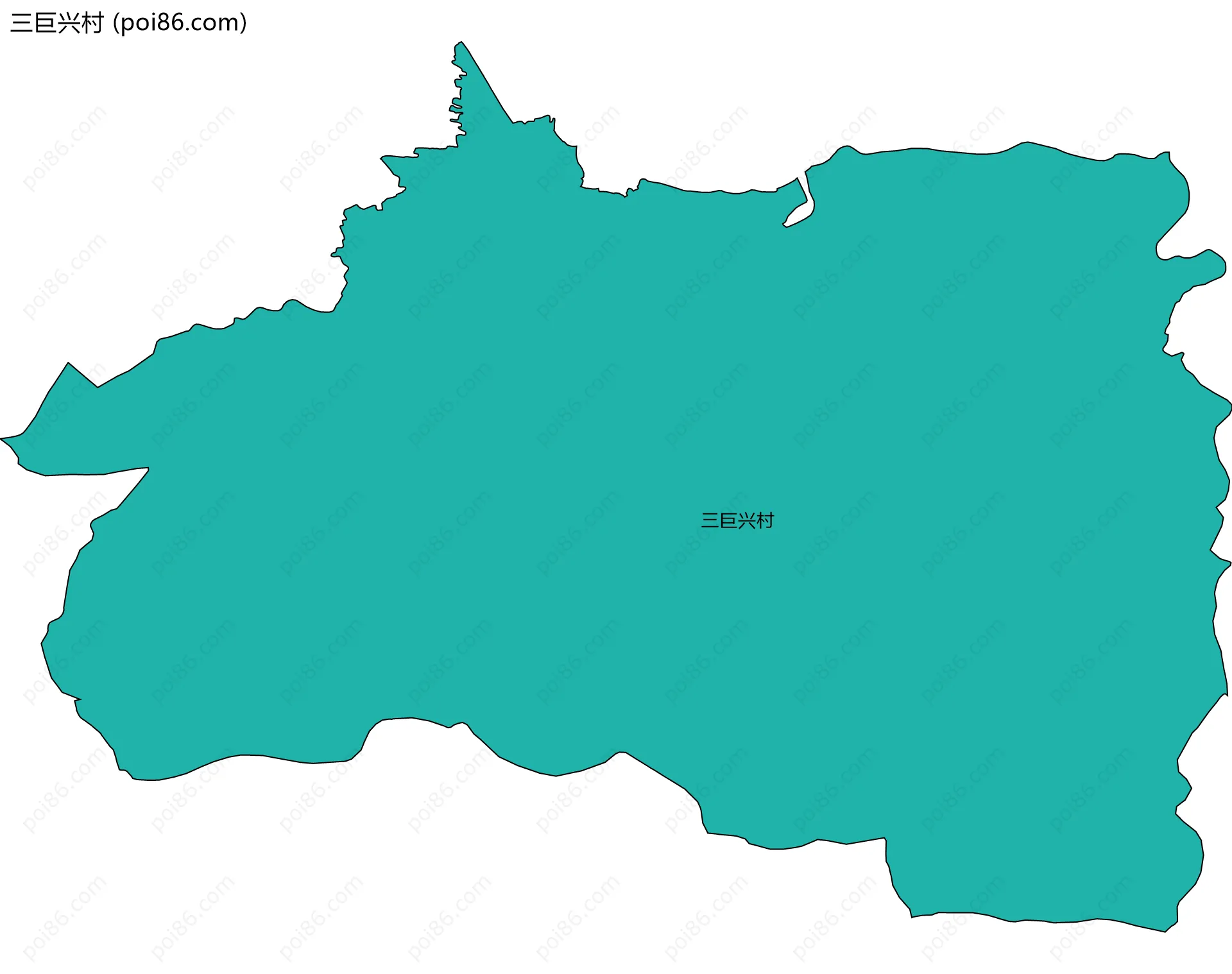 三巨兴村边界地图