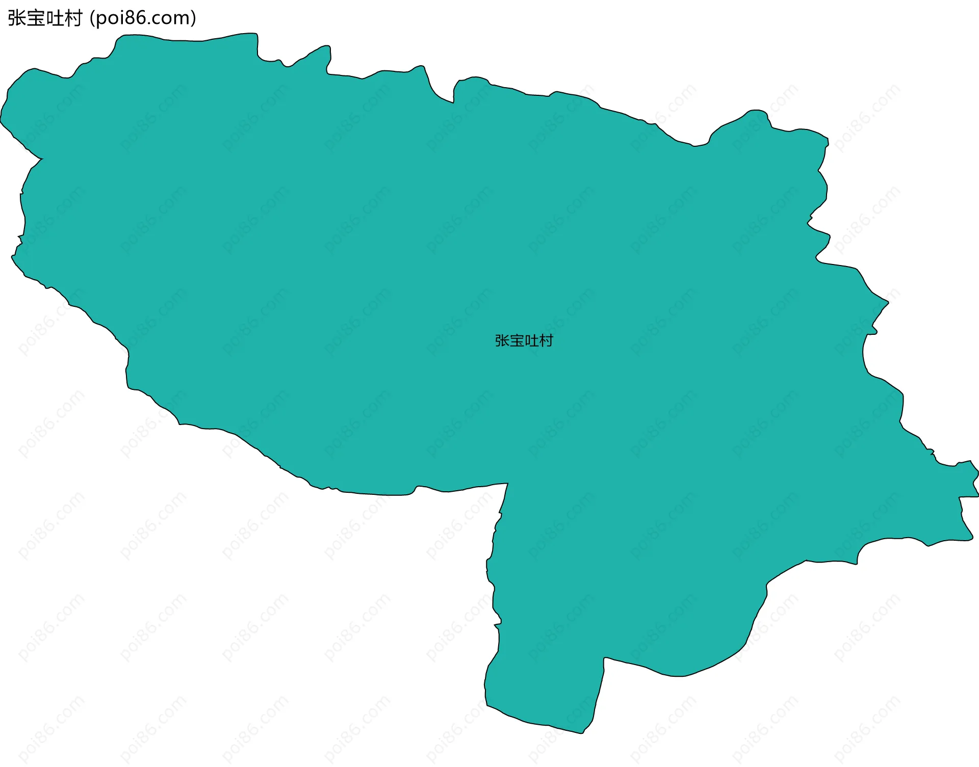 张宝吐村边界地图