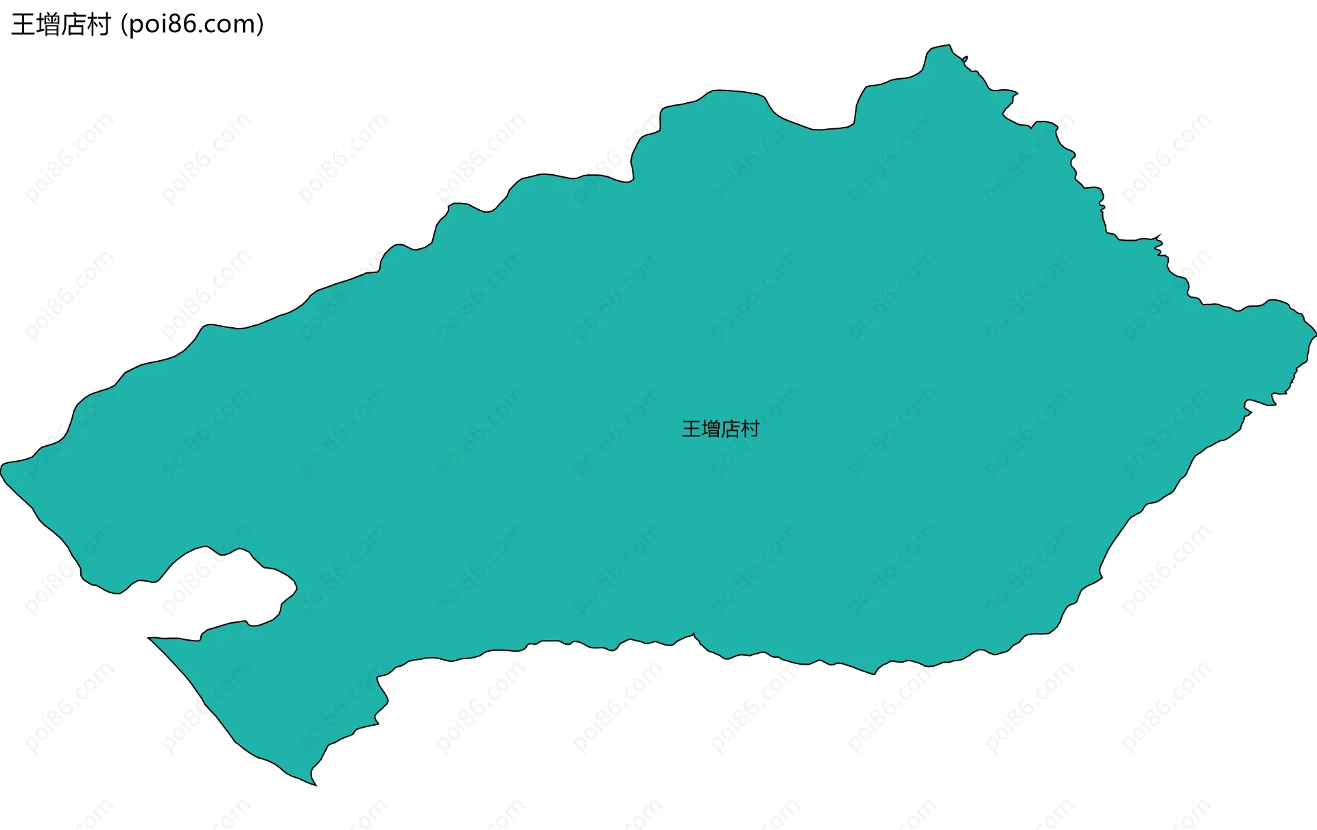 王增店村边界地图