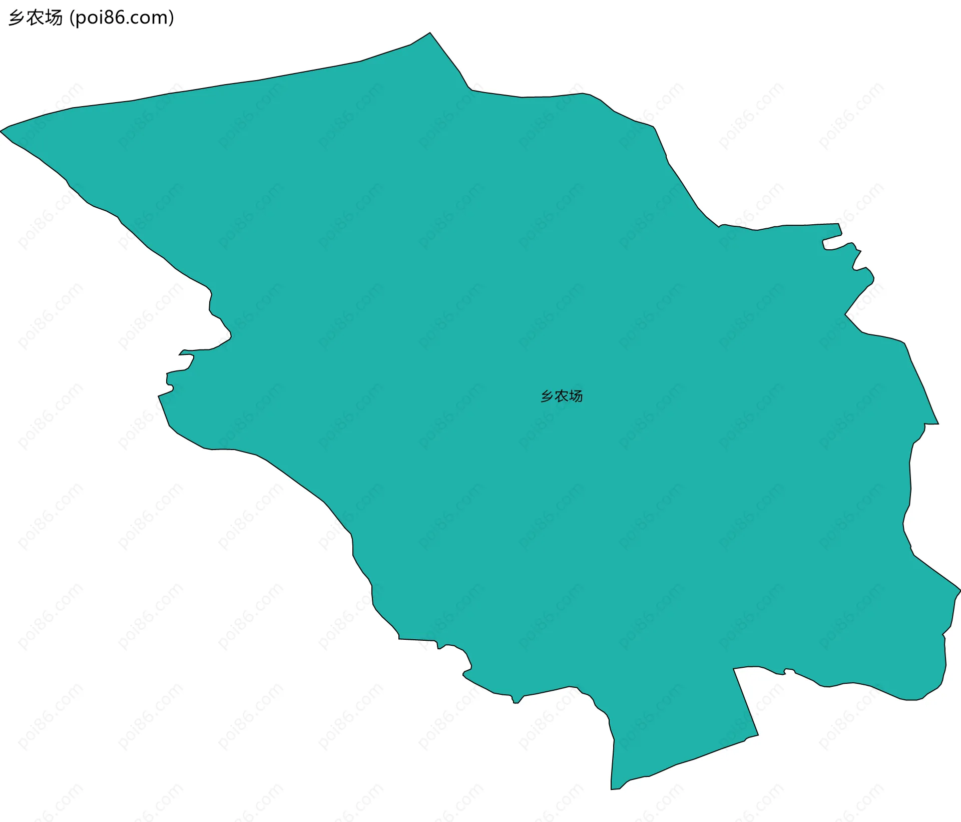 乡农场边界地图