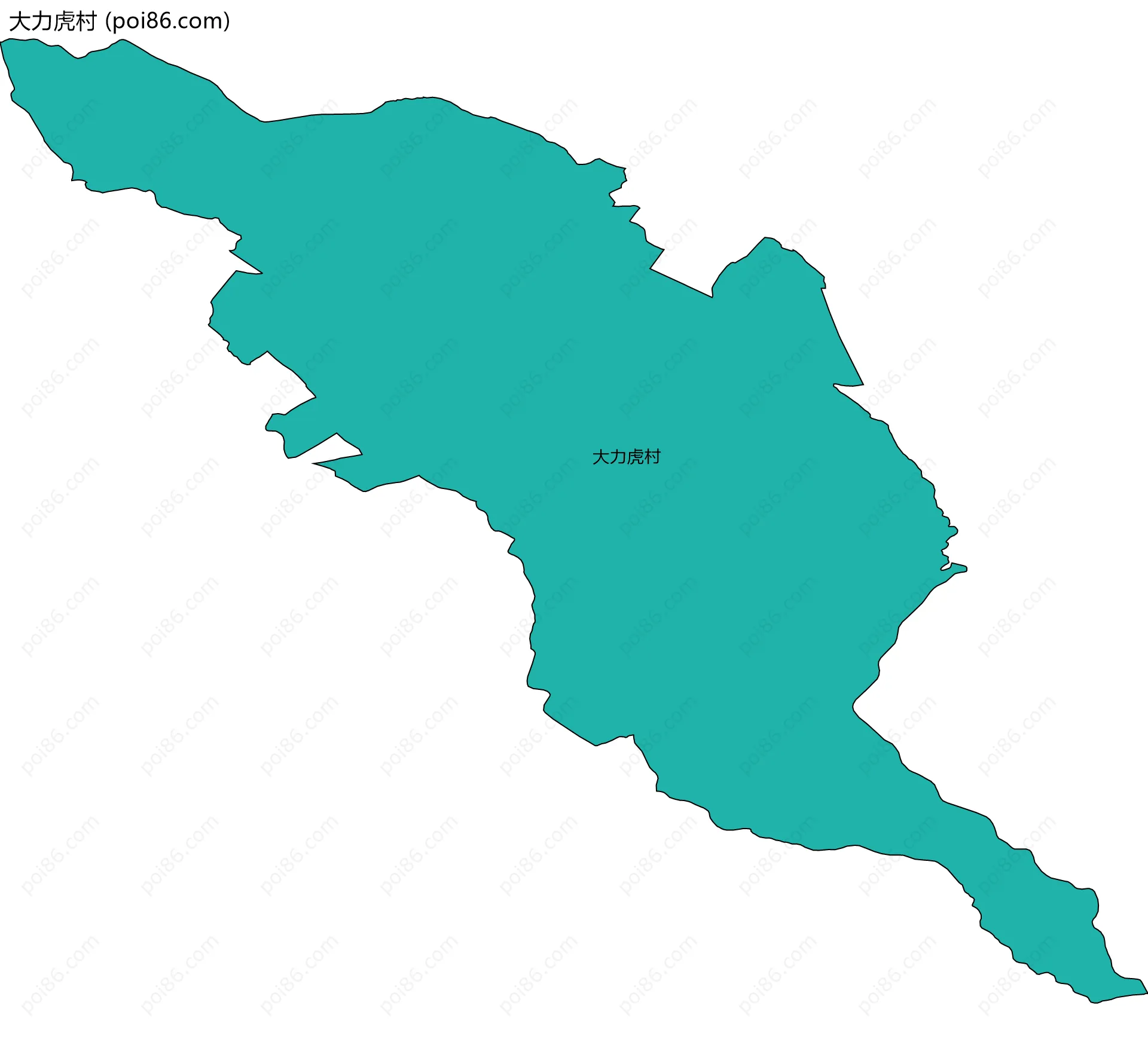 大力虎村边界地图