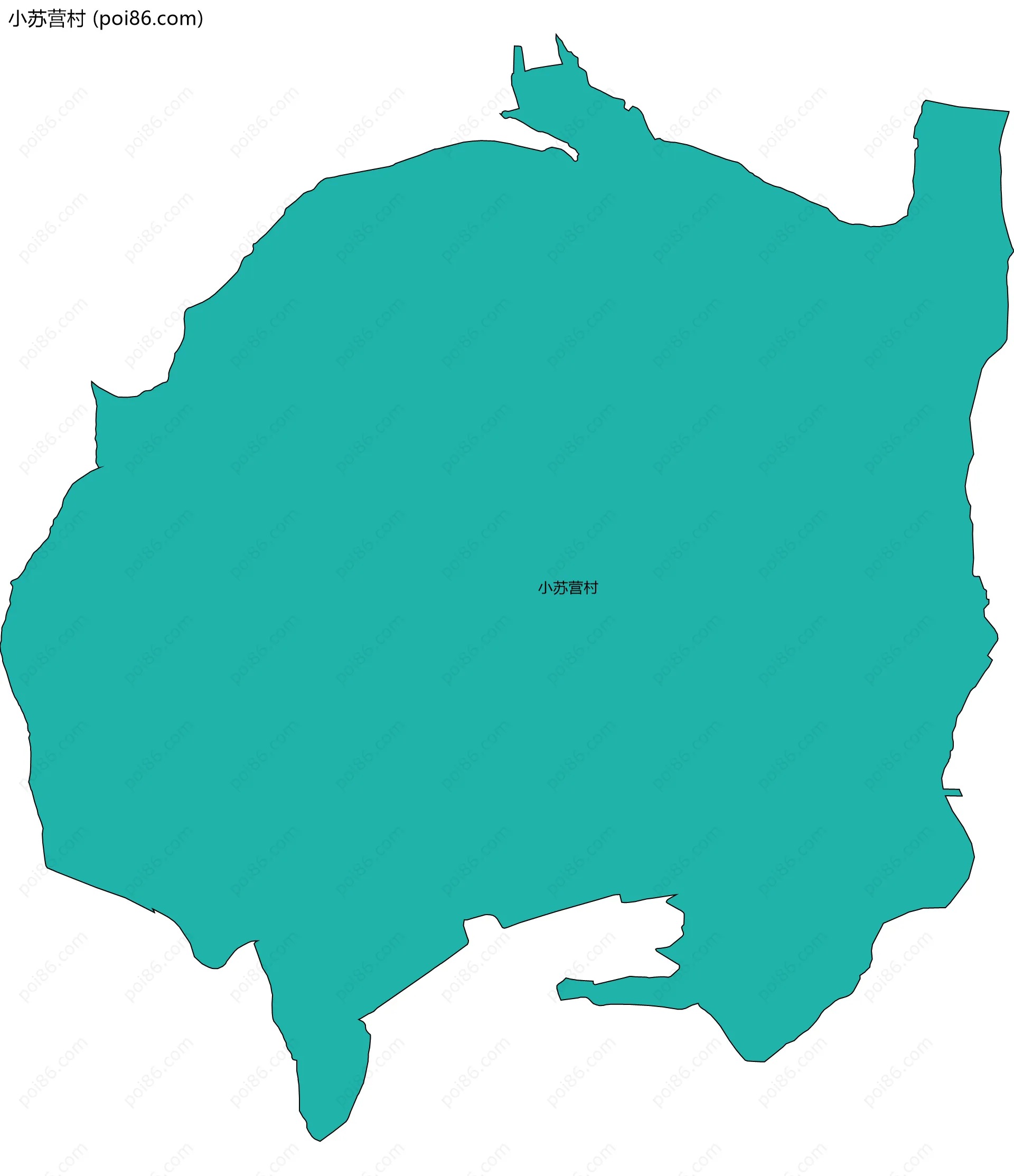小苏营村边界地图