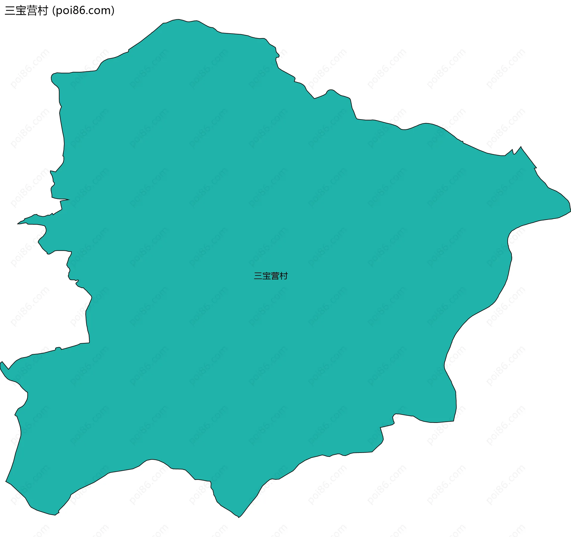 三宝营村边界地图