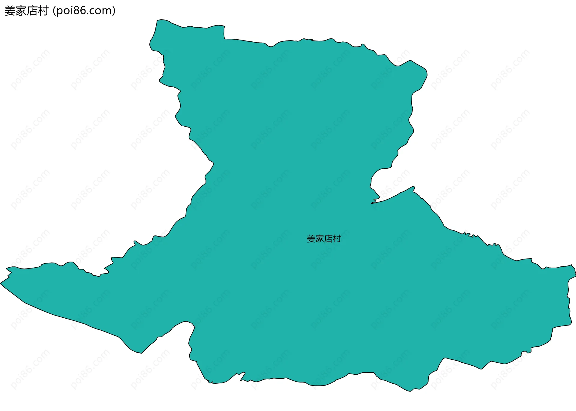 姜家店村边界地图