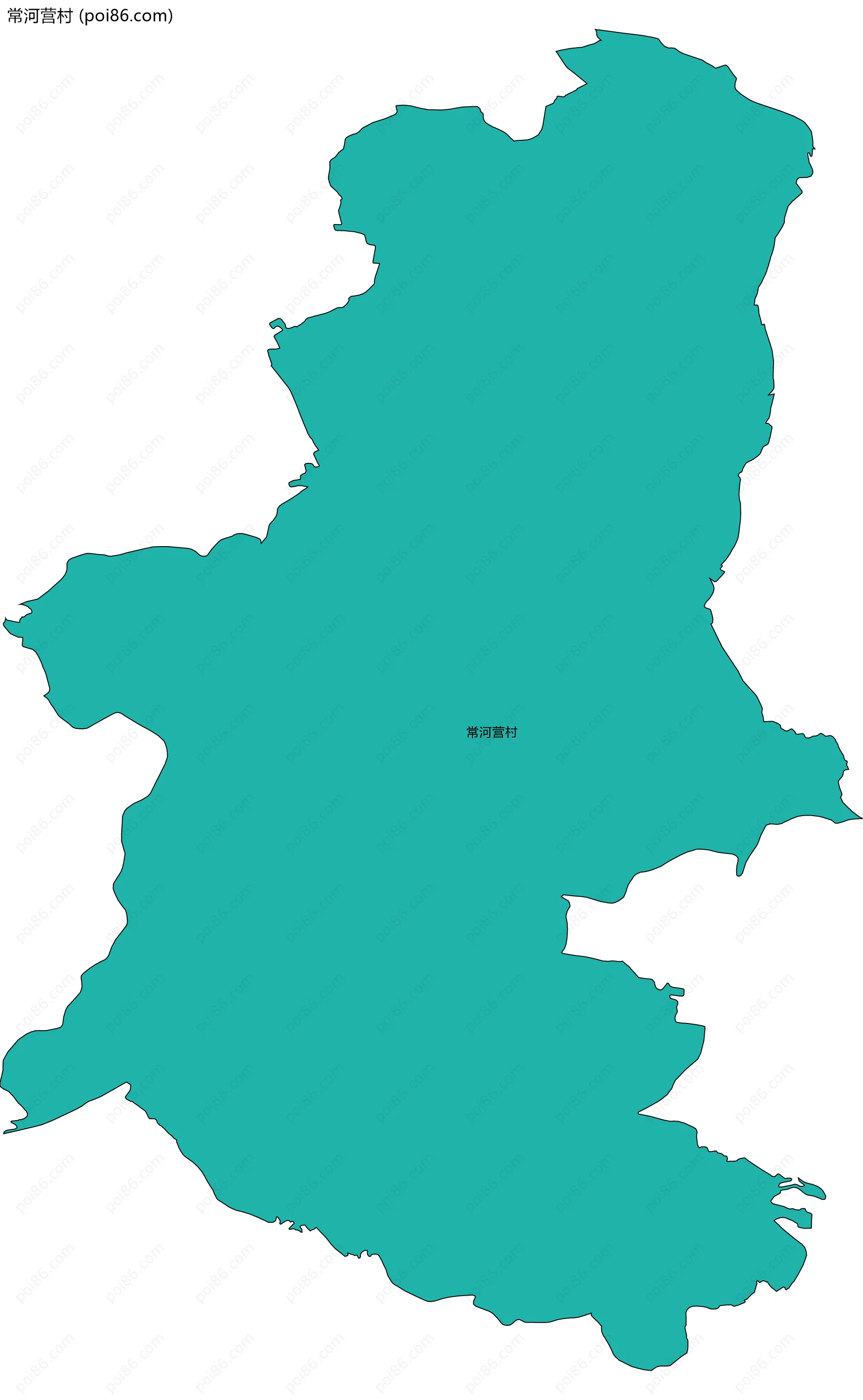 常河营村边界地图