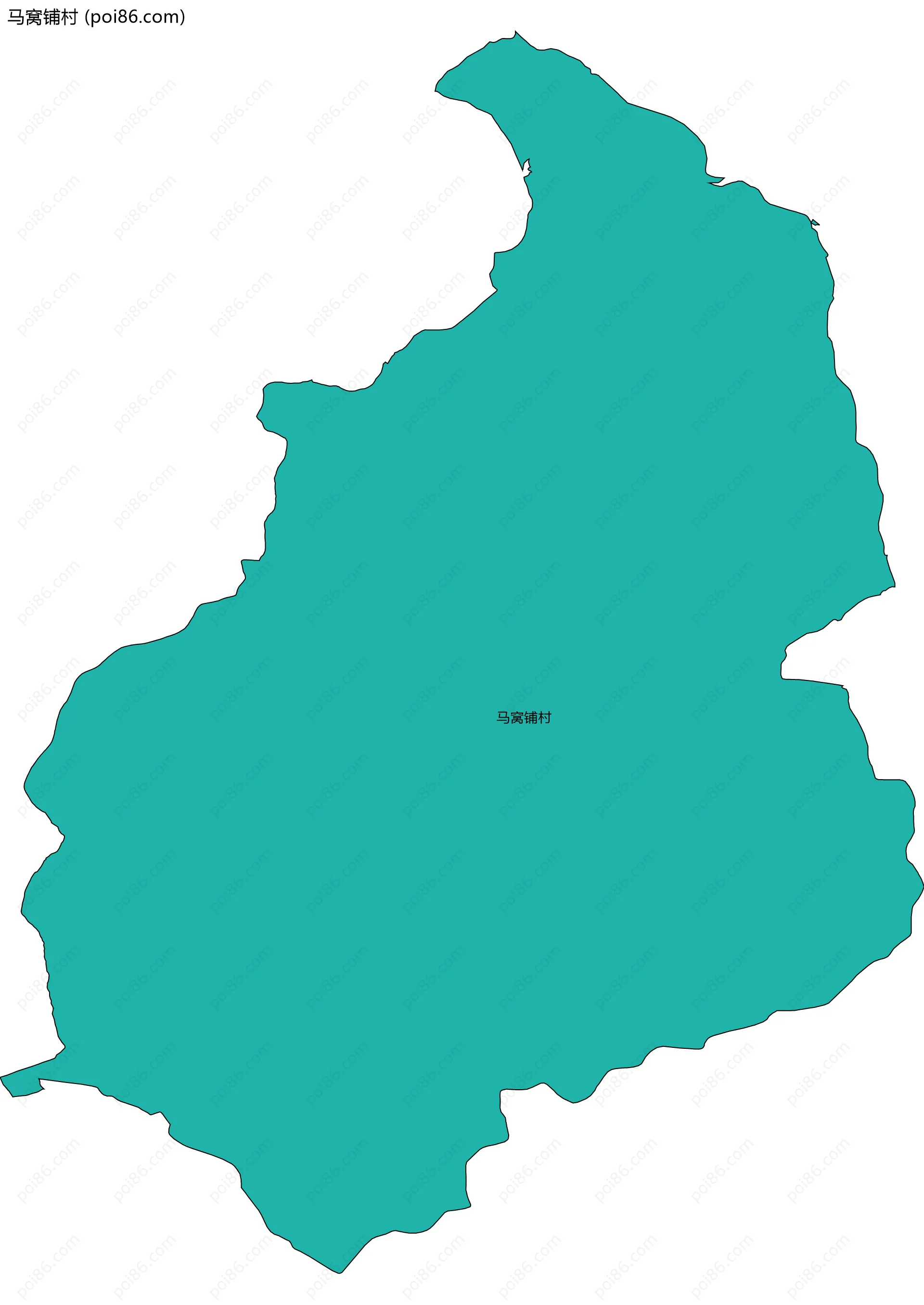 马窝铺村边界地图