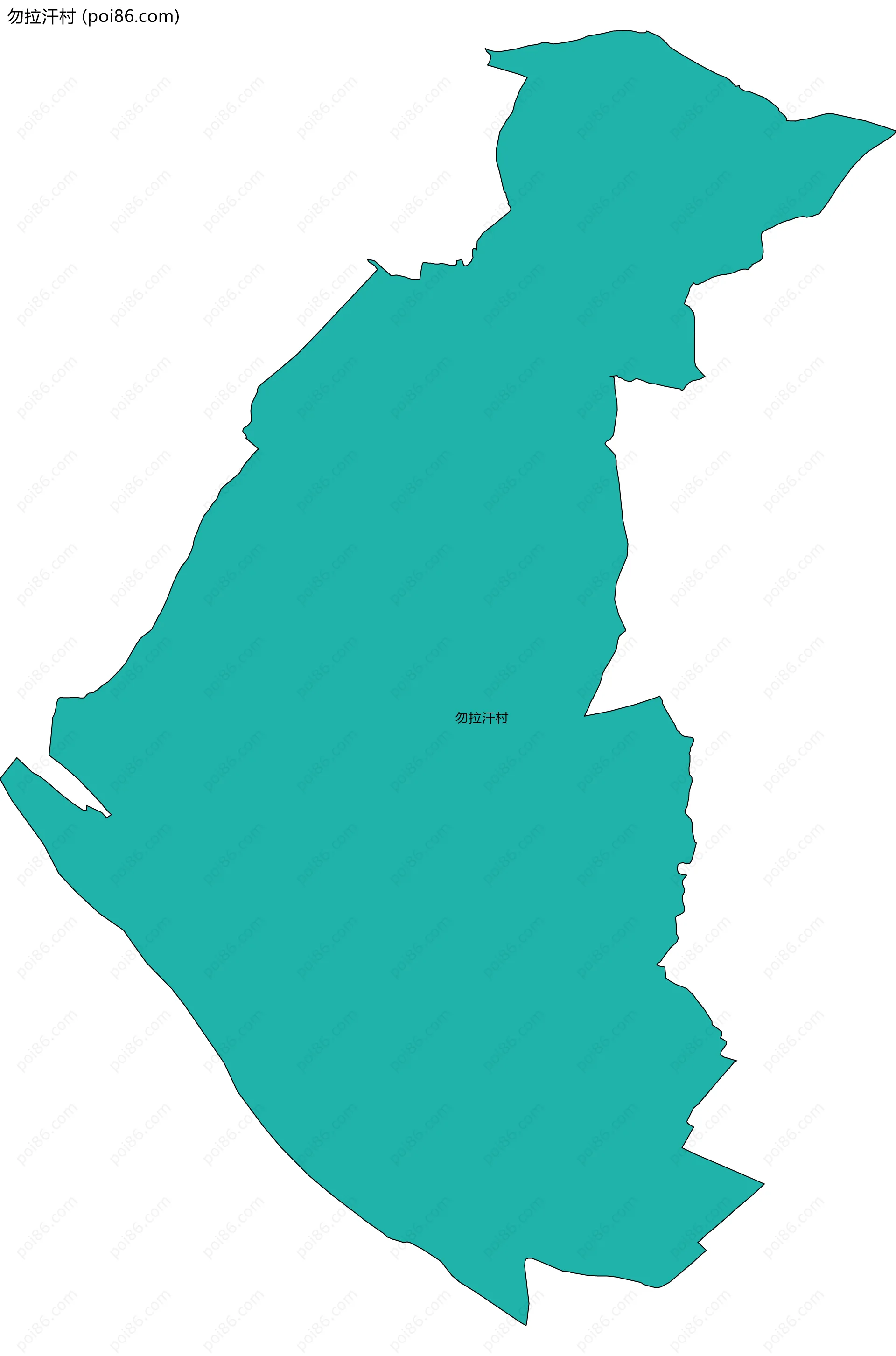 勿拉汗村边界地图