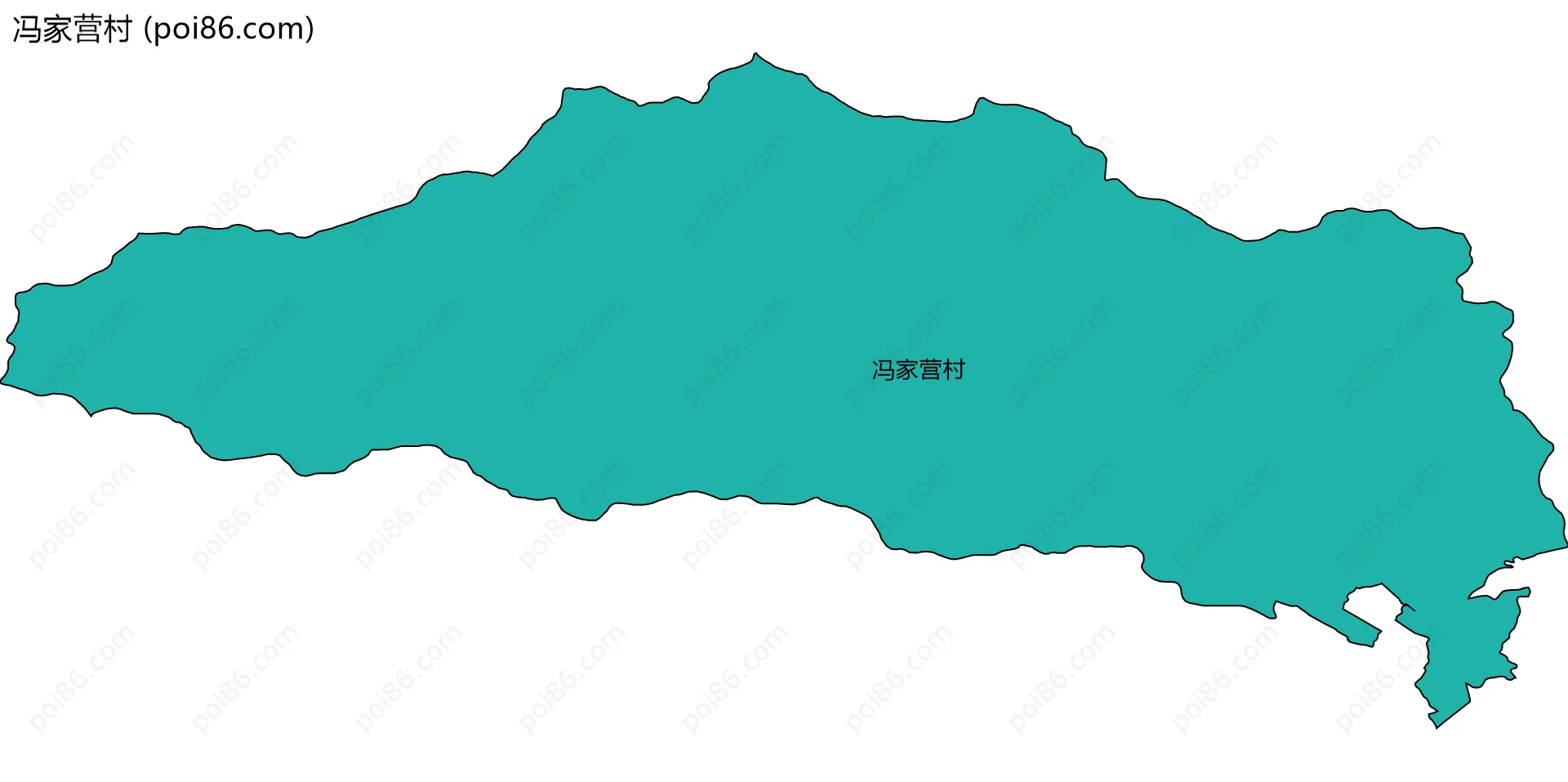 冯家营村边界地图