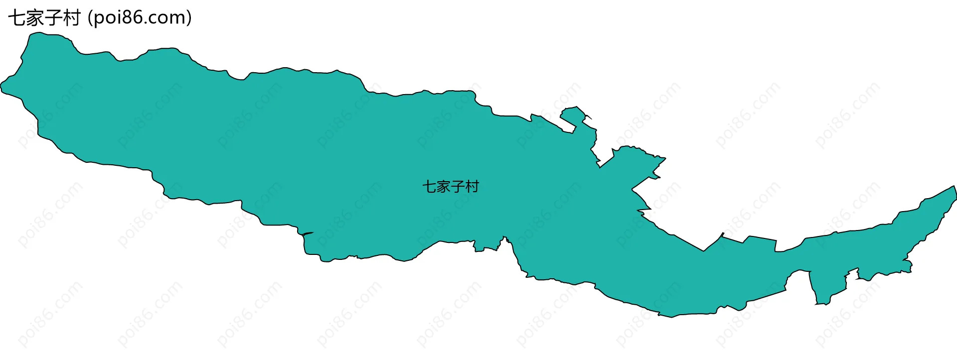 七家子村边界地图