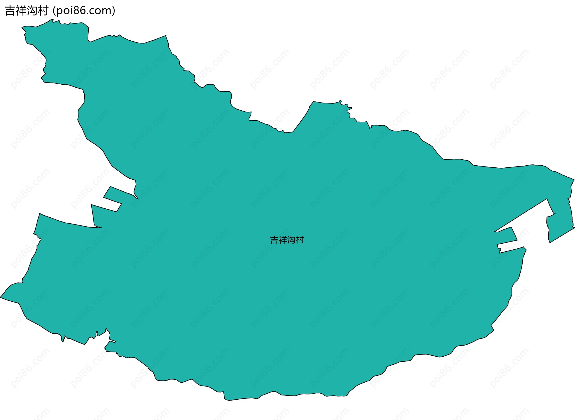 吉祥沟村边界地图