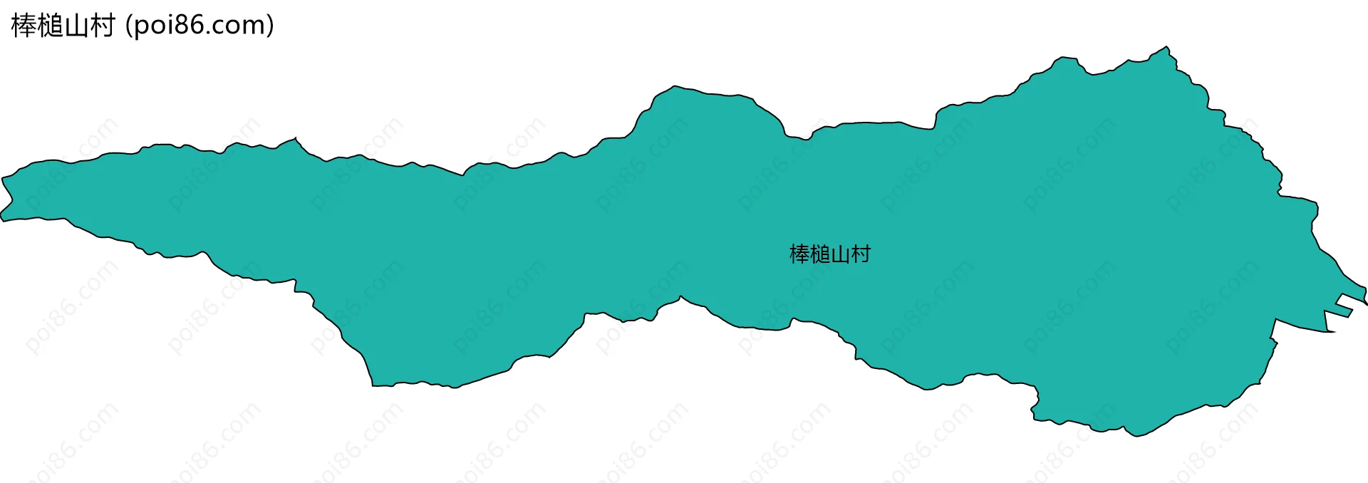 棒槌山村边界地图