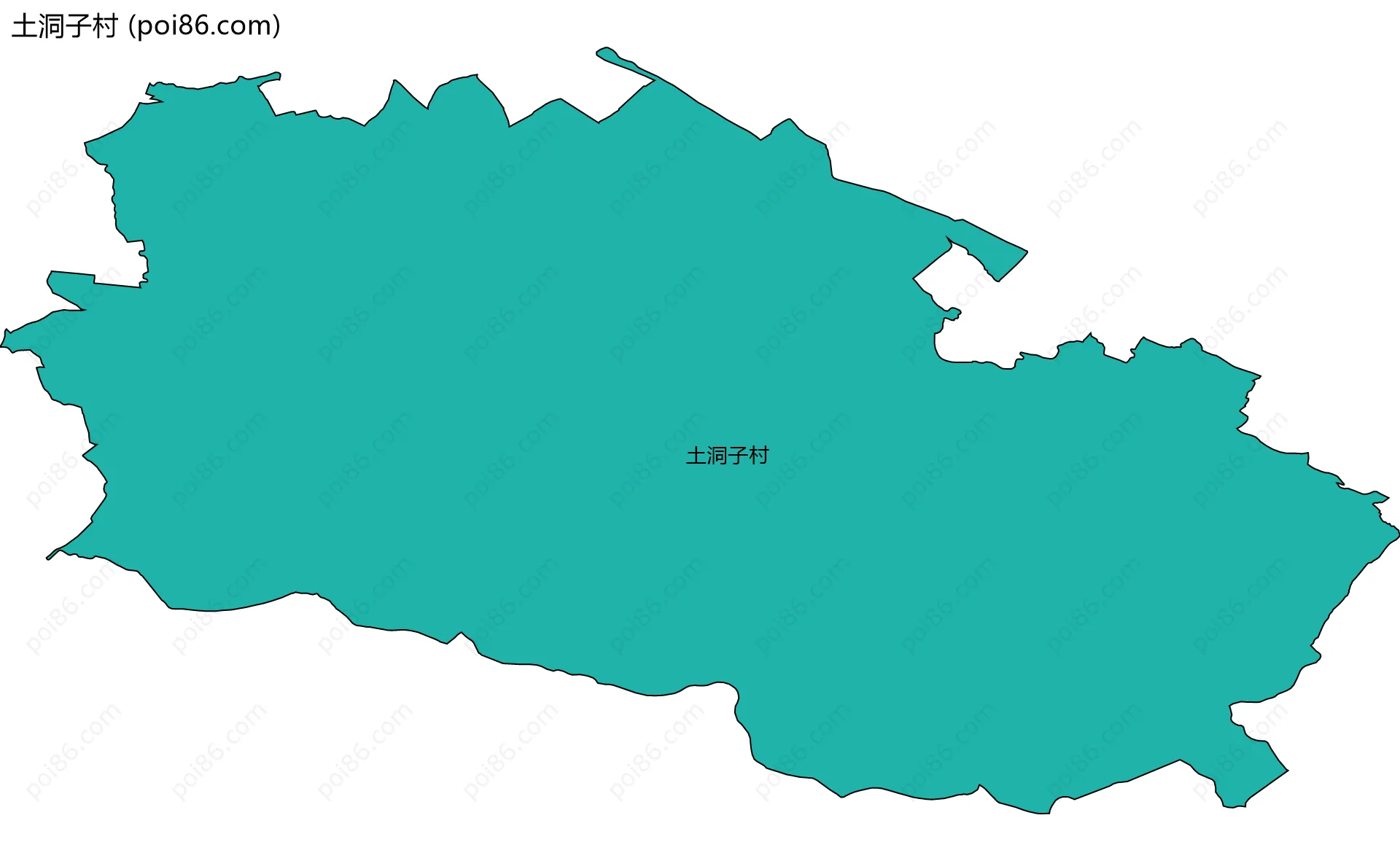 土洞子村边界地图